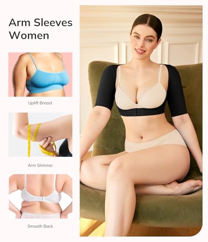 LODAY Arm Compression Sleeves for Women Lipo Upper Arm Shaper Post - image 6