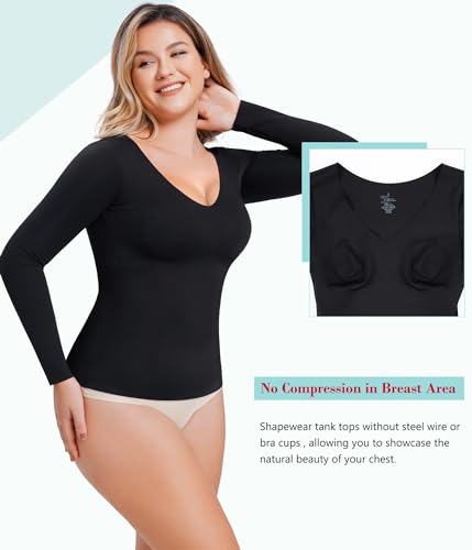 LODAY Compression Tank Tops for Women Tummy Control Shapewear Seamless - image 5