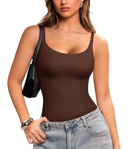 LODAY Compression Tanks for Women Tummy Control Shapewear Camisole Top - image 2