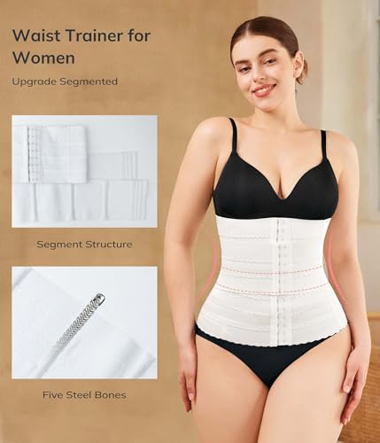 LODAY Waist Trainer for Women Corset Shapewear Segmented Waist Cincher - image 4