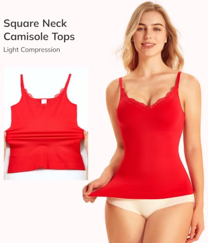 LODAY Compression Tanks for Women Shapewear Tummy Control Lace Camisole - image 4