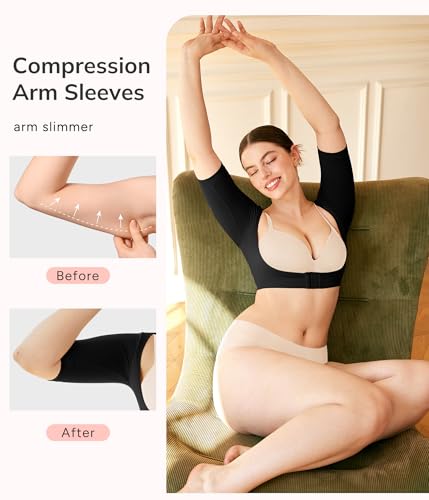 LODAY Arm Compression Sleeves for Women Lipo Upper Arm Shaper Post - image 3