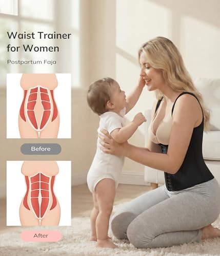 LODAY Waist Trainer for Women Corset Shapewear Postpartum Faja Body - image 3