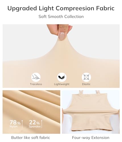 LODAY Strapless Shapewear Tank Top Compression Tanks for Women Tube Tops - image 5