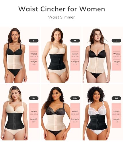 LODAY Waist Trainer for Women Corset Shapewear Segmented Waist Cincher - image 7