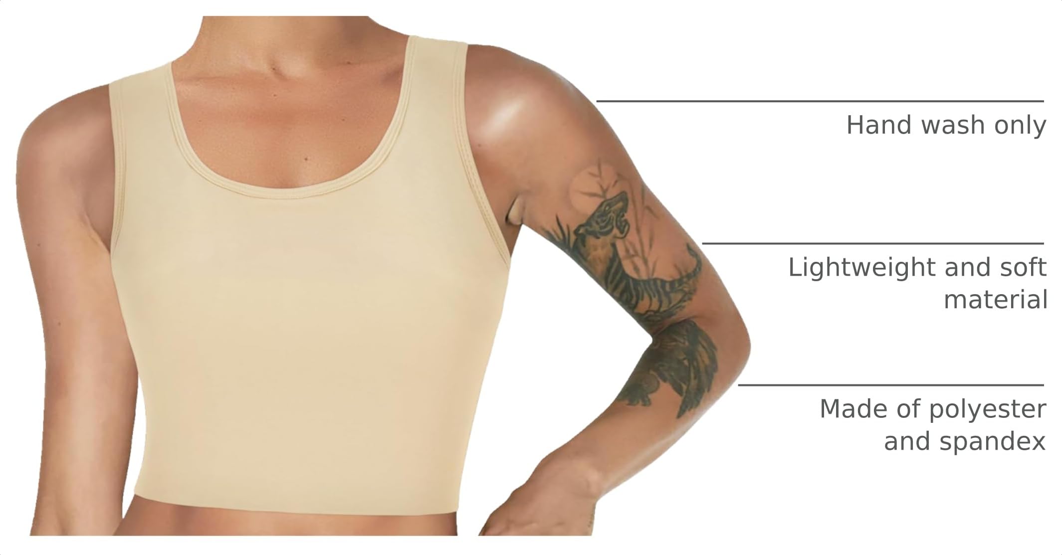 LODAY FTM Chest Binder Pullover Tank Top - image 8