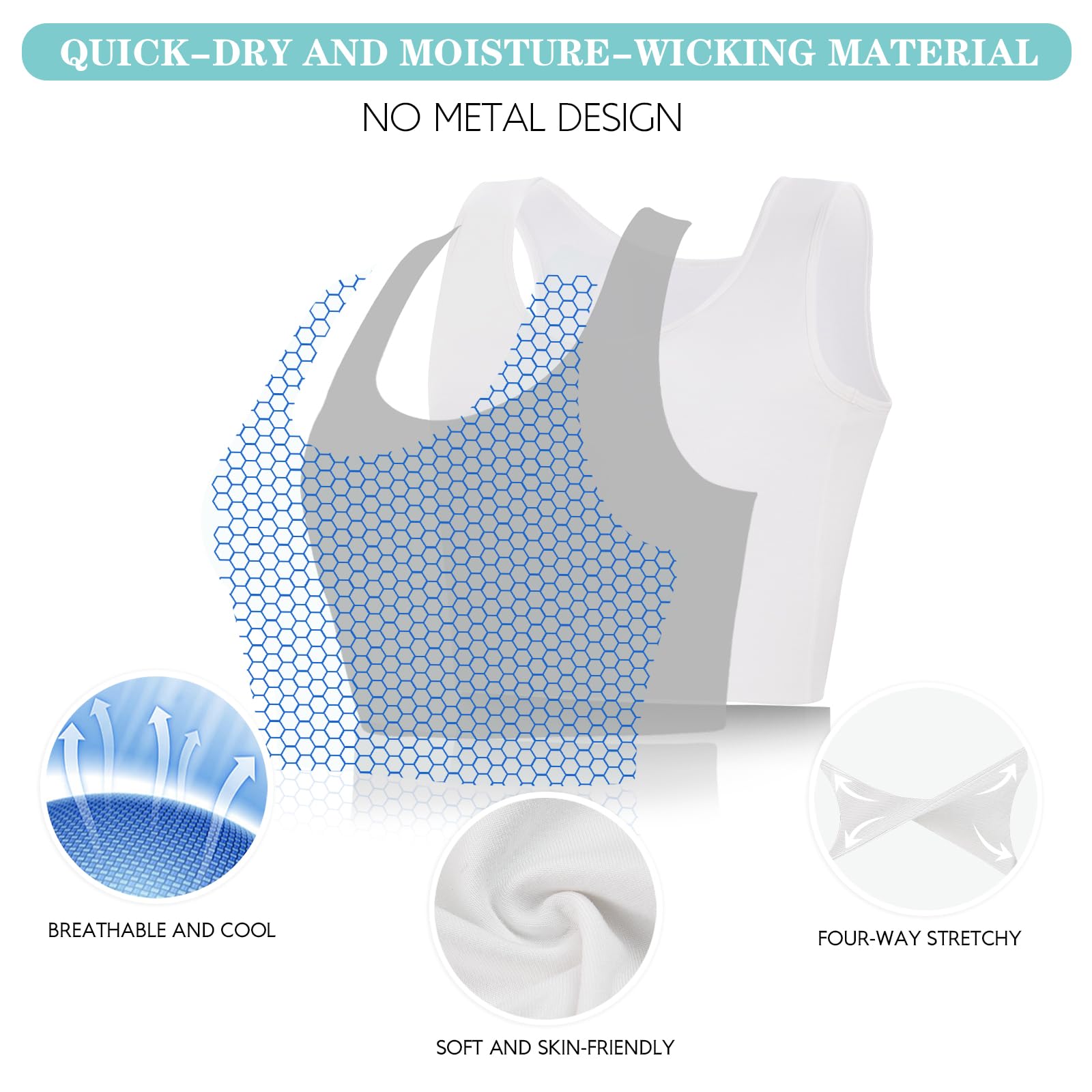 LODAY FTM Chest Binder Pullover Tank Top - image 21