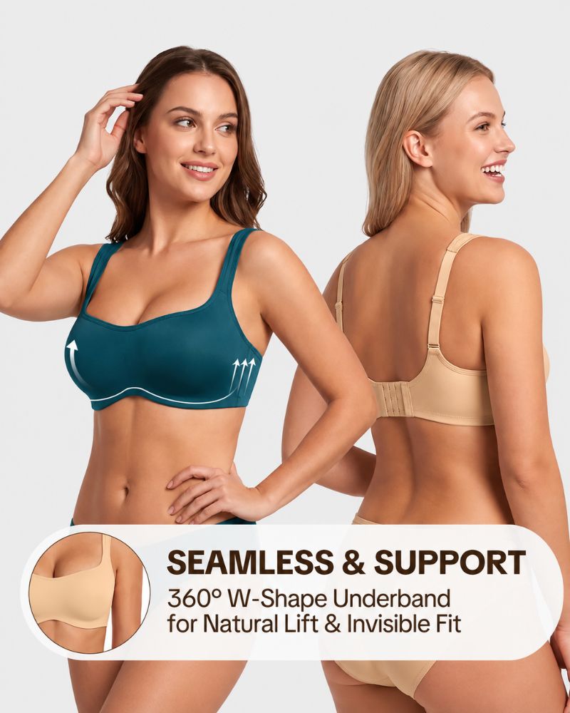 Last day 50% off -Cooling Plus Size Balconette Underwire Bra