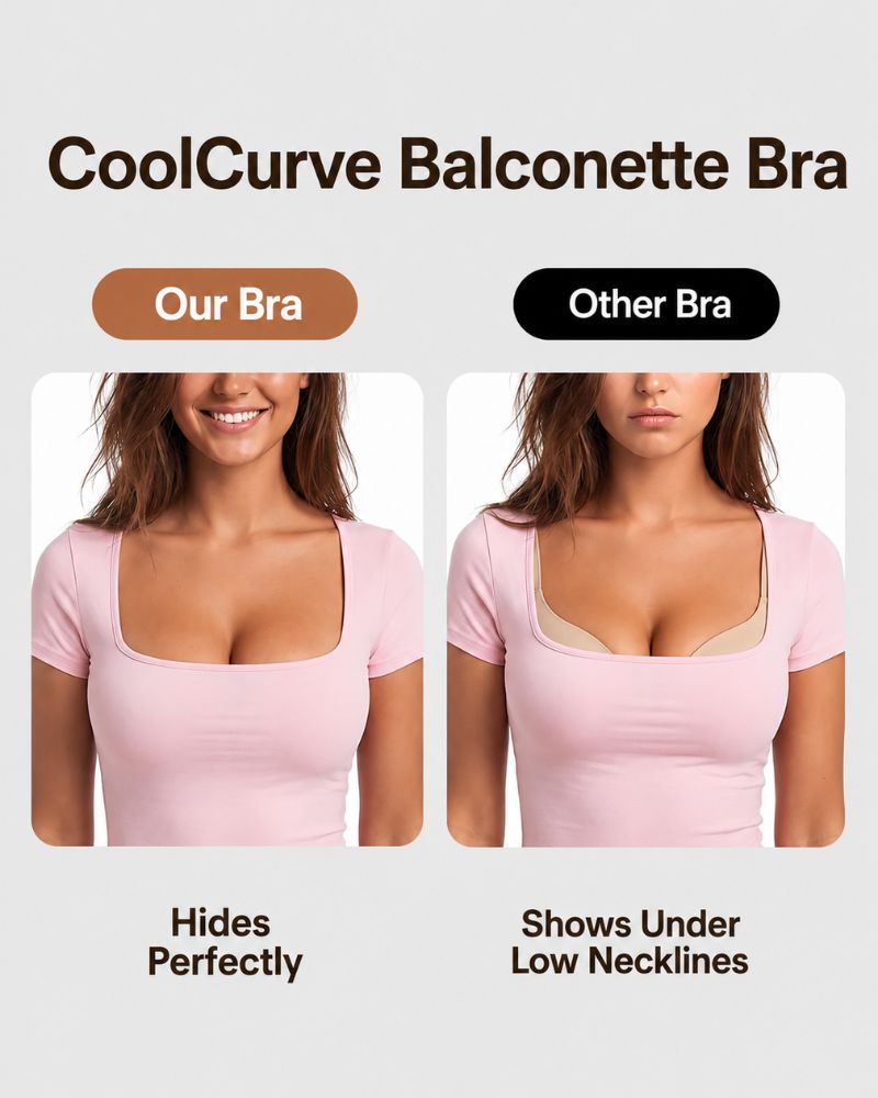 Last day 50% off -Cooling Plus Size Balconette Underwire Bra