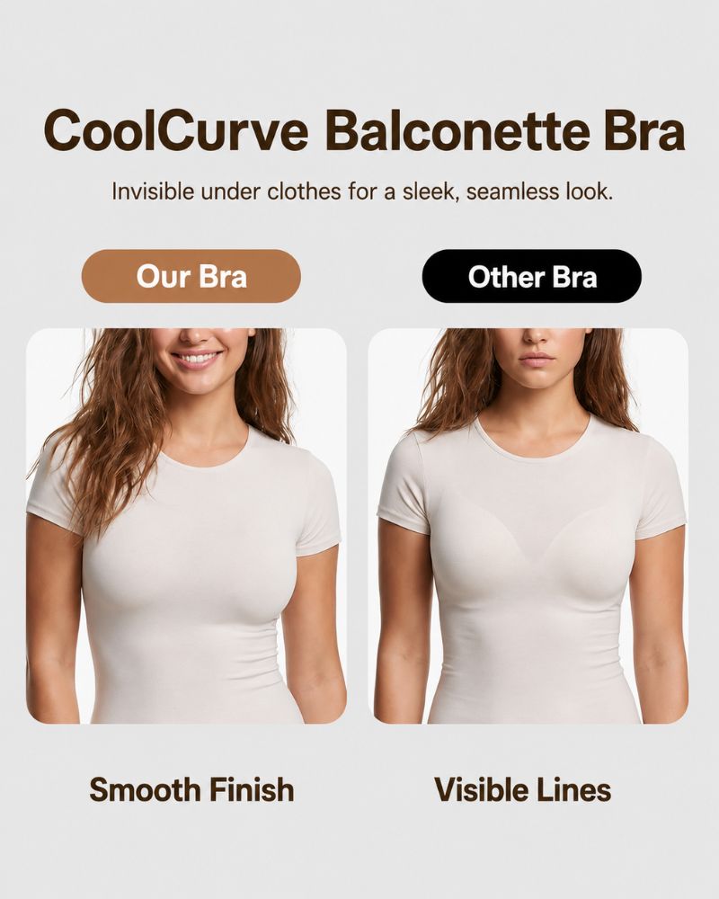 Last day 50% off -Cooling Plus Size Balconette Underwire Bra