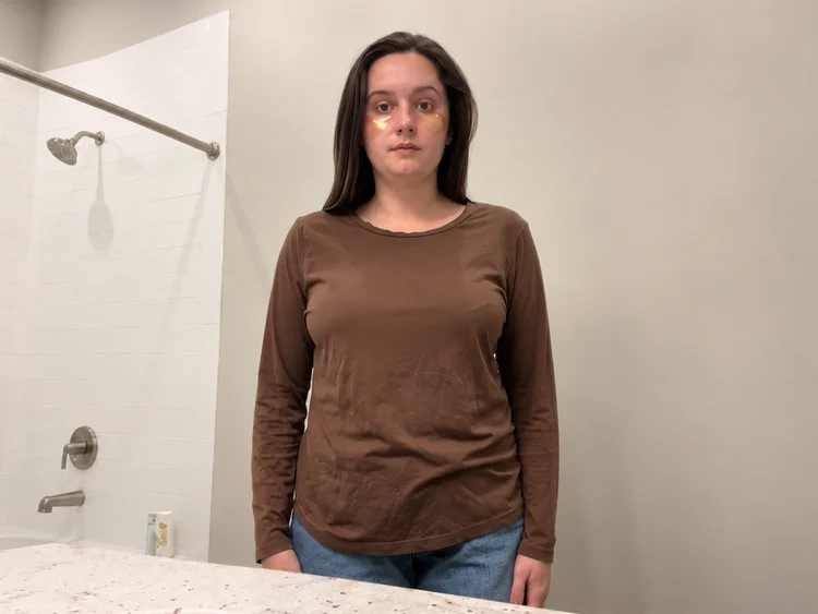 After wearing the bra