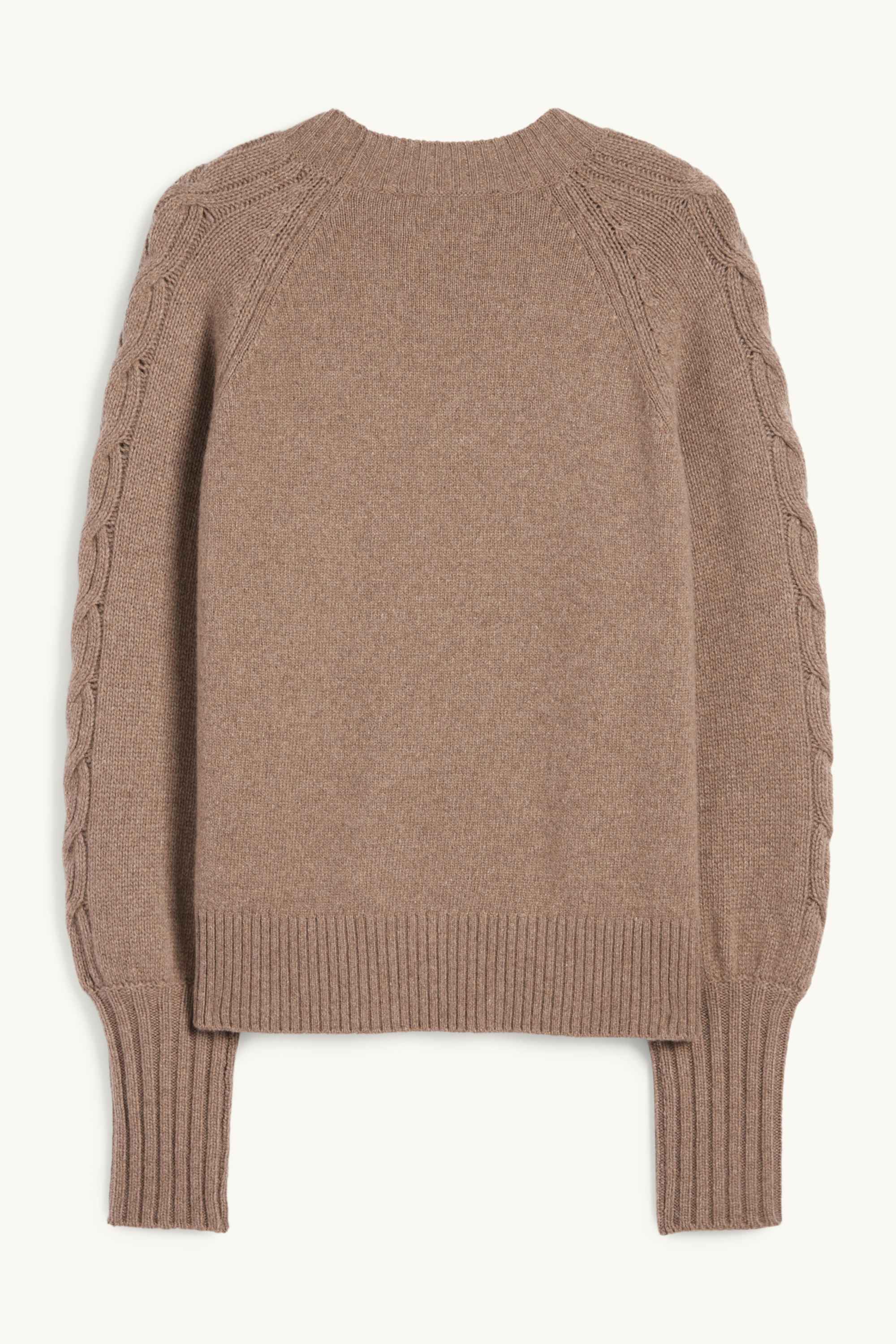 Cashmere jumper light brown