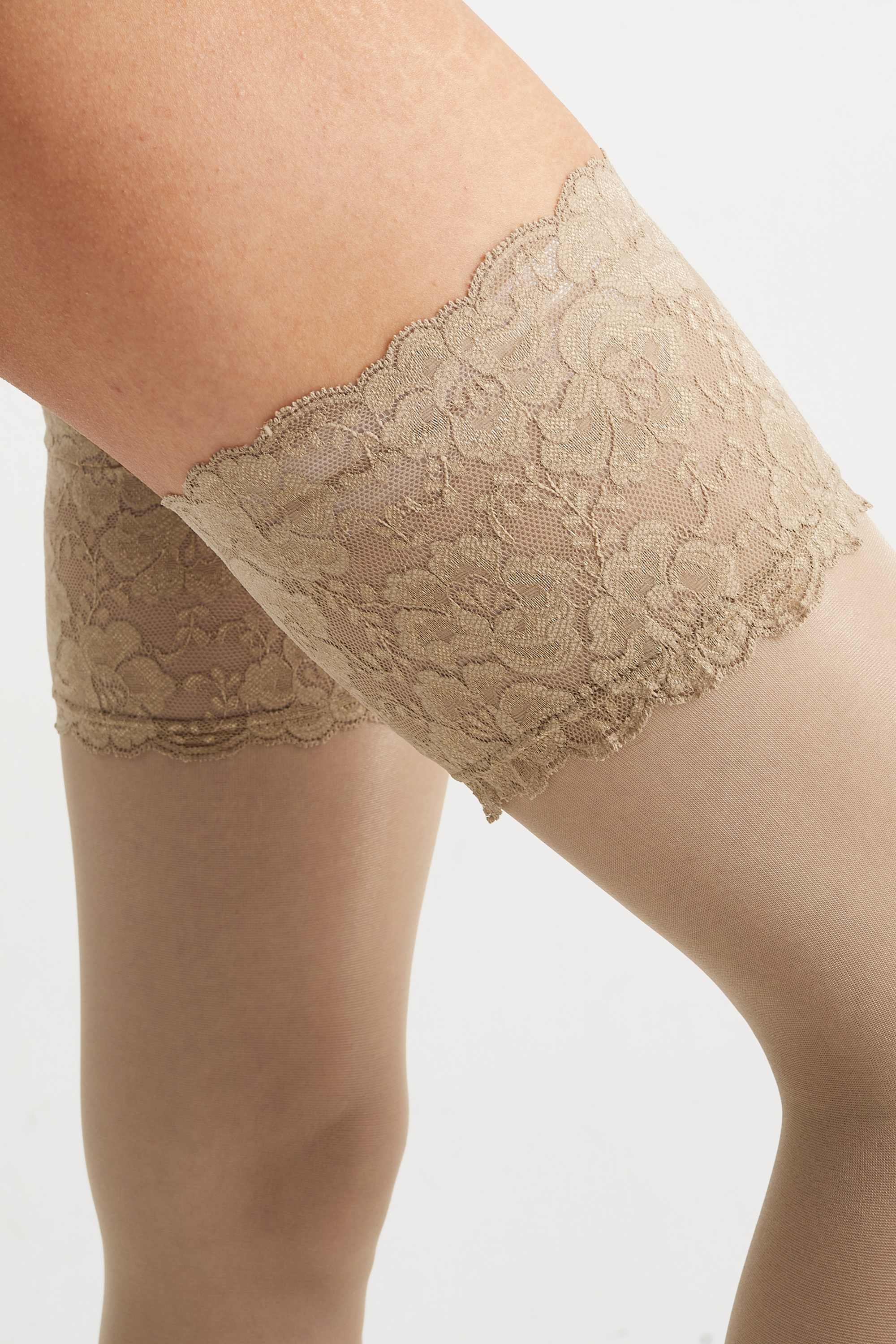 Hold-ups - 15 denier beige