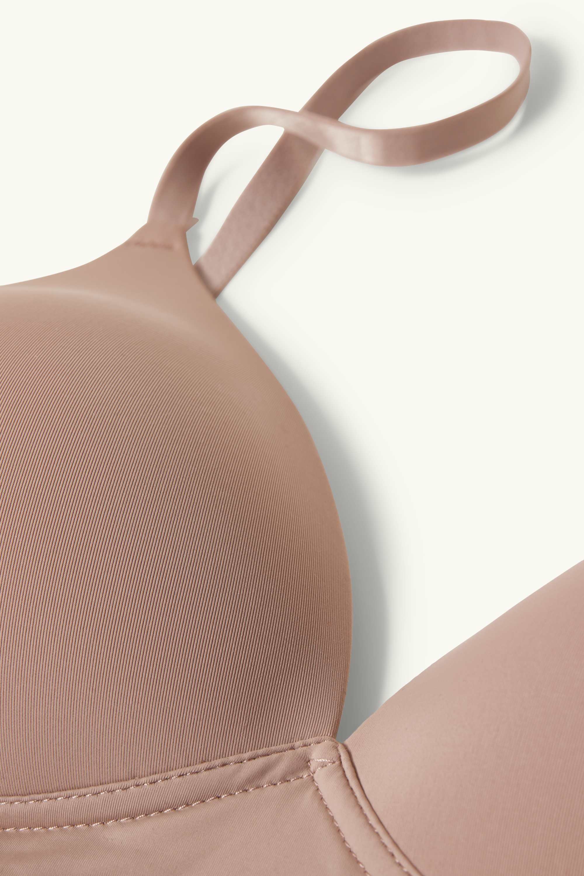 Non-wired bra - padded - LYCRA® beige