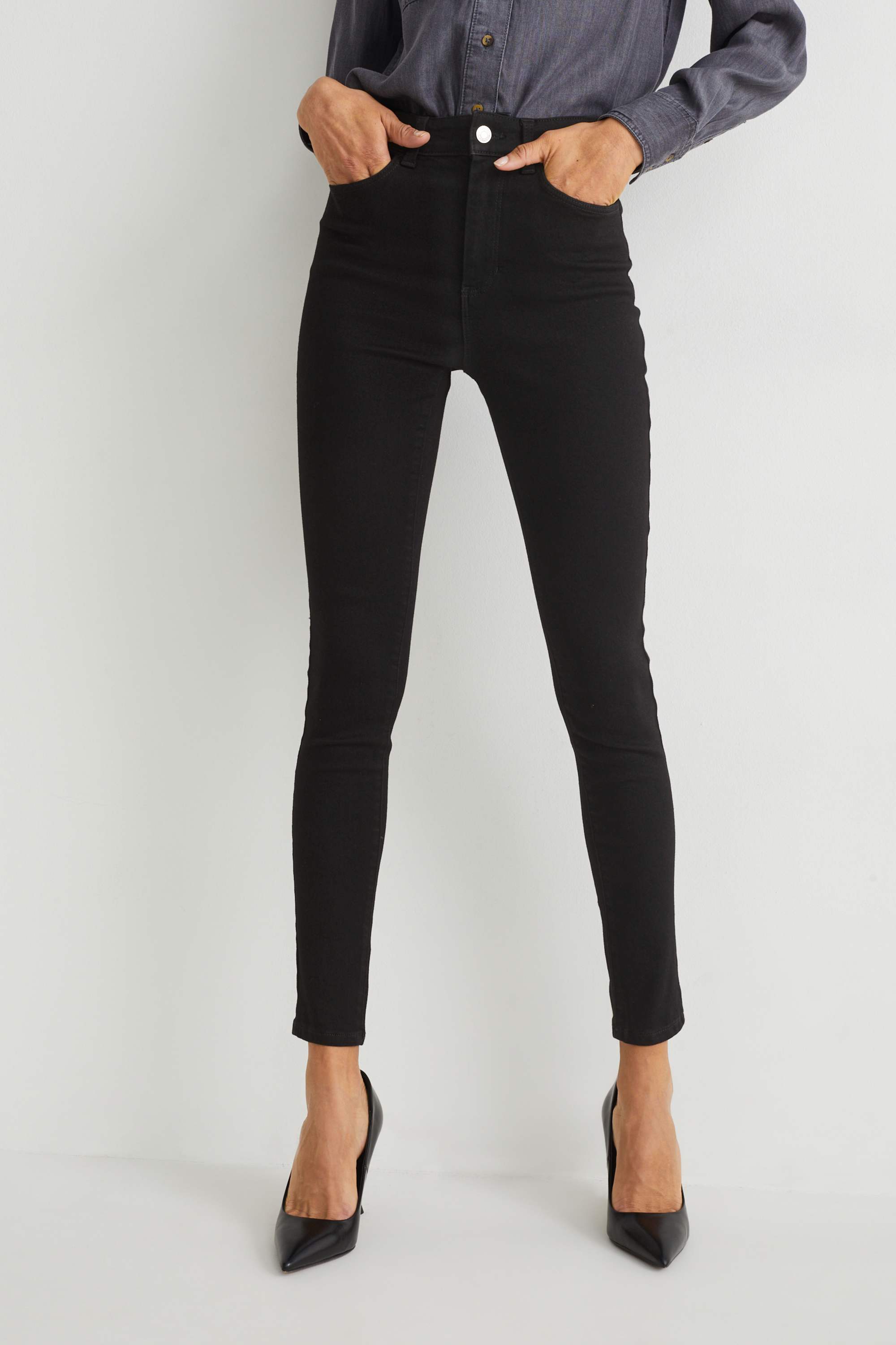 Jegging jeans - high waist black