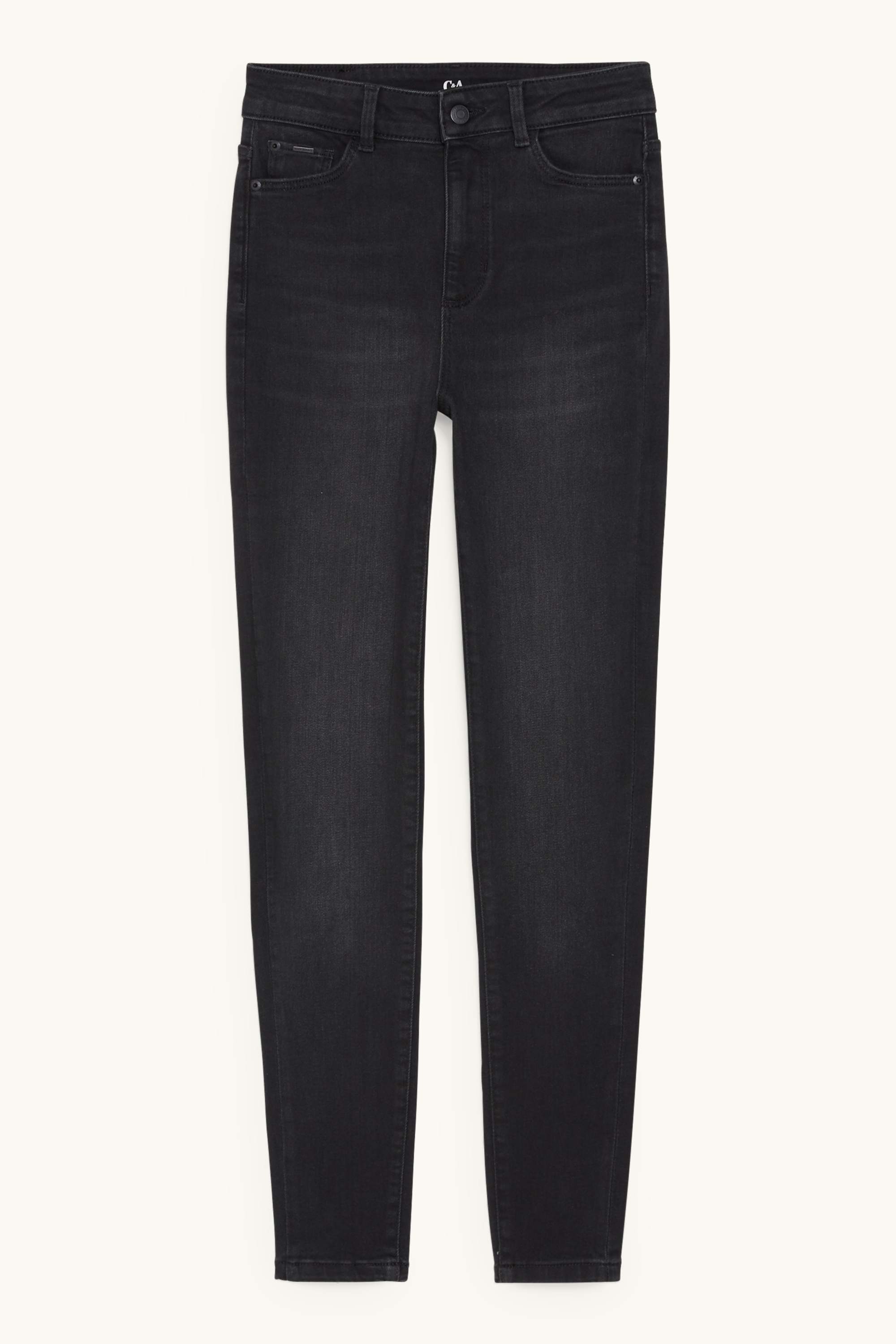 Skinny jeans - high waist - LYCRA® denim-gray