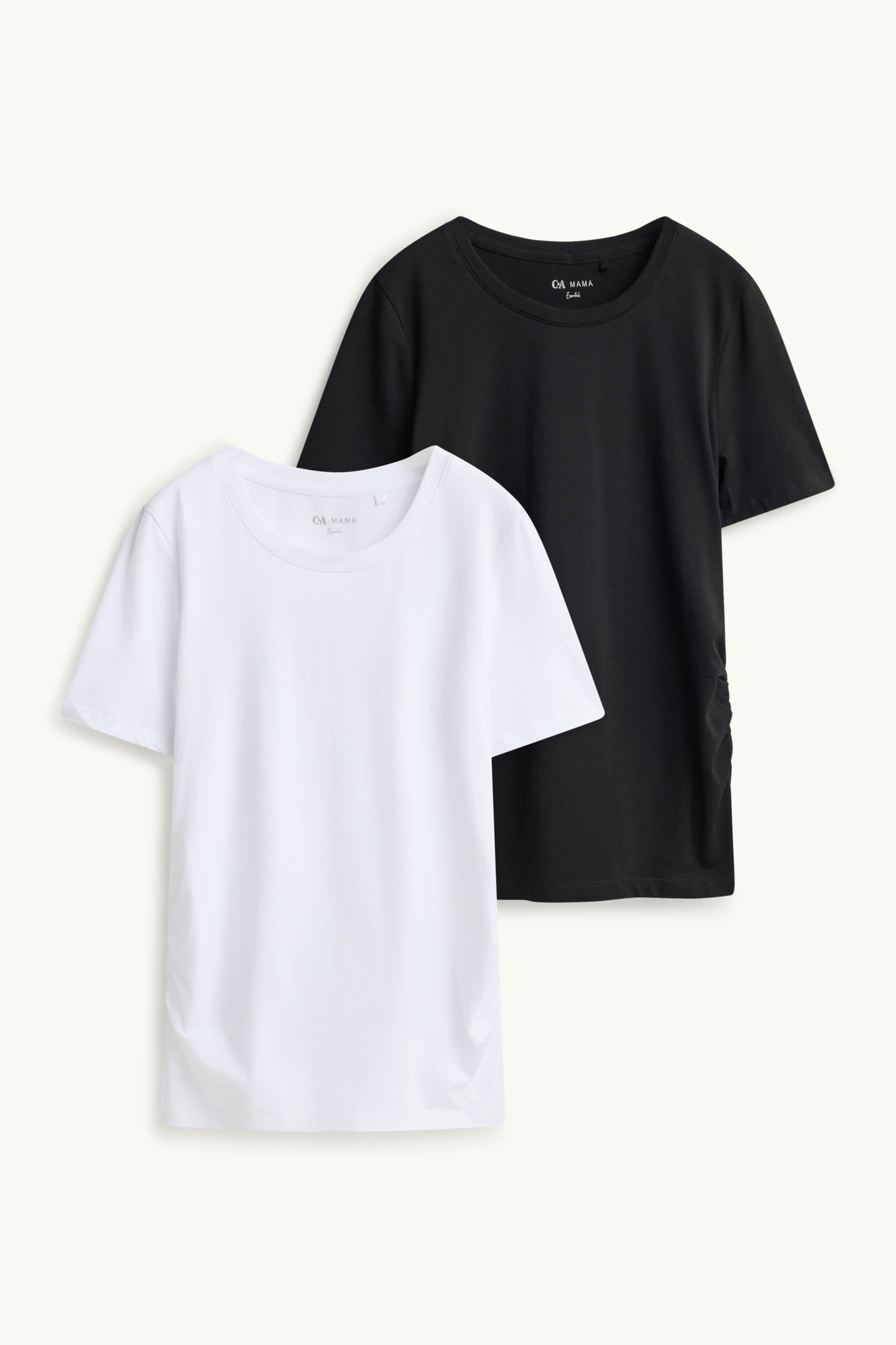 Multipack of 2 - maternity T-shirt white