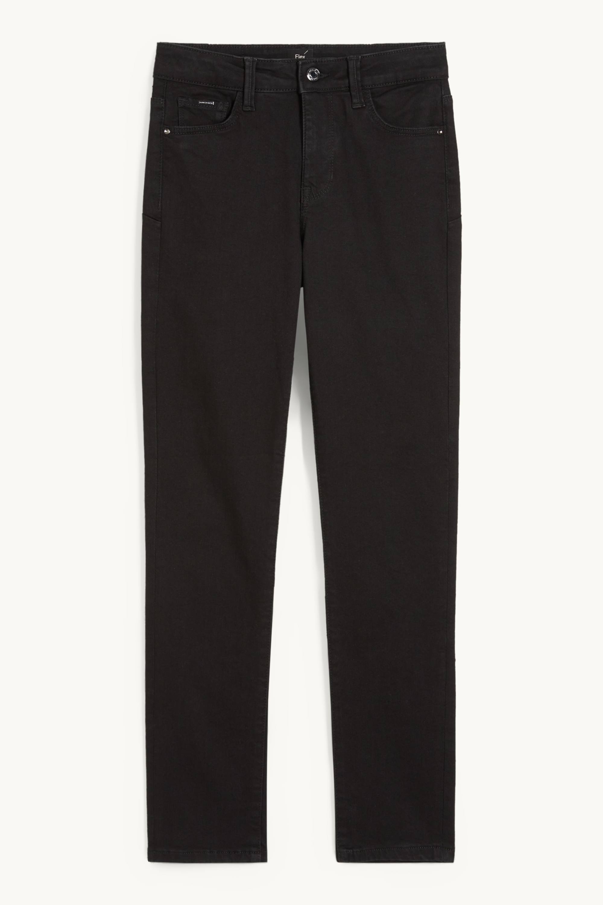 Slim jeans - mid-rise waist - shaping jeans - LYCRA® black