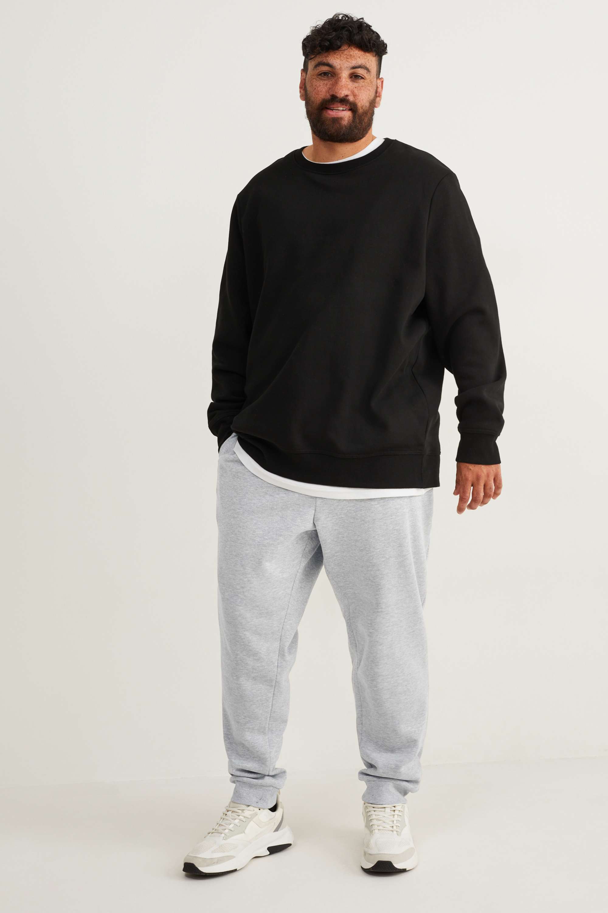 Joggers light gray-melange