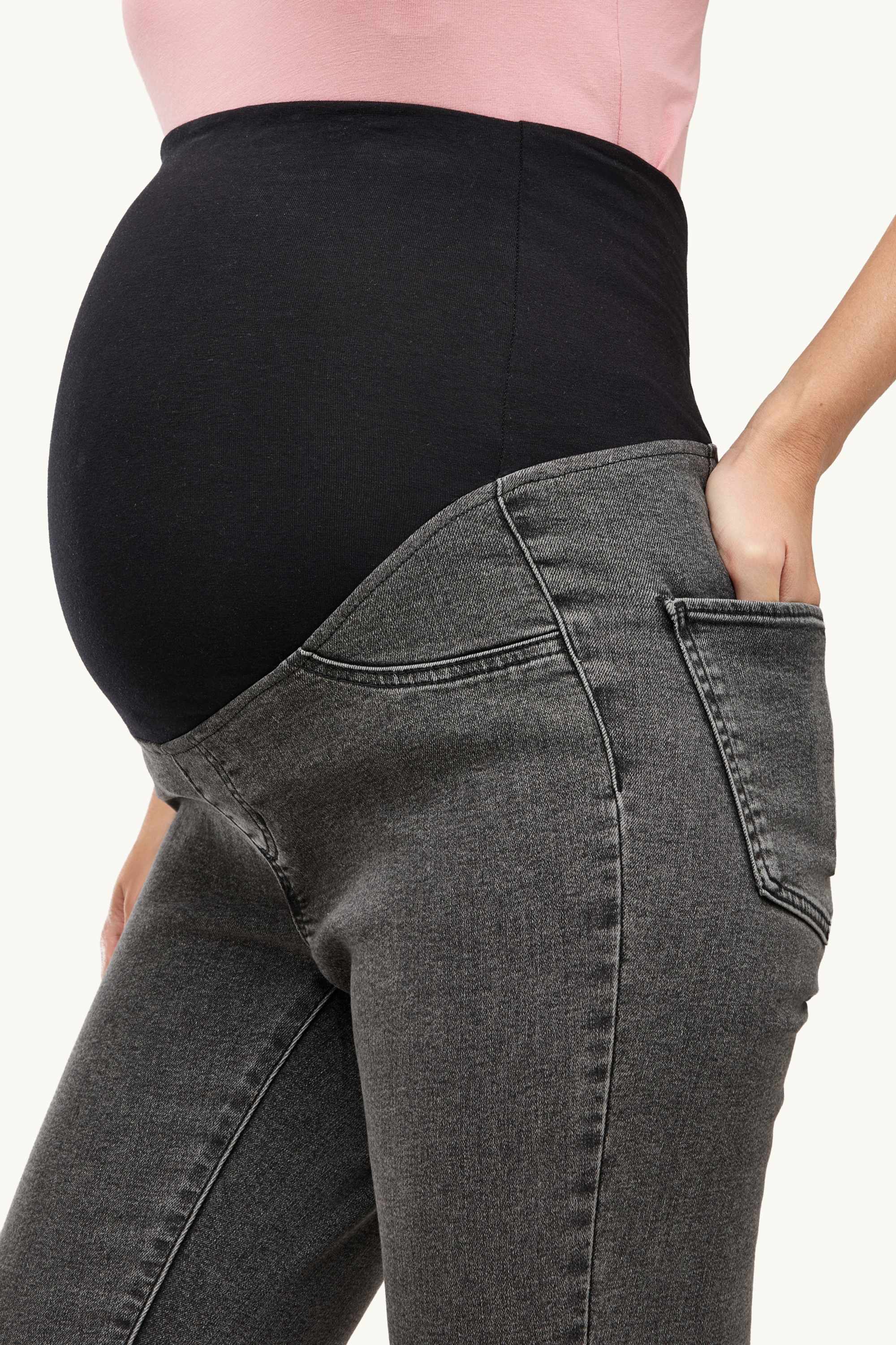 Maternity jeans - jegging jeans gray