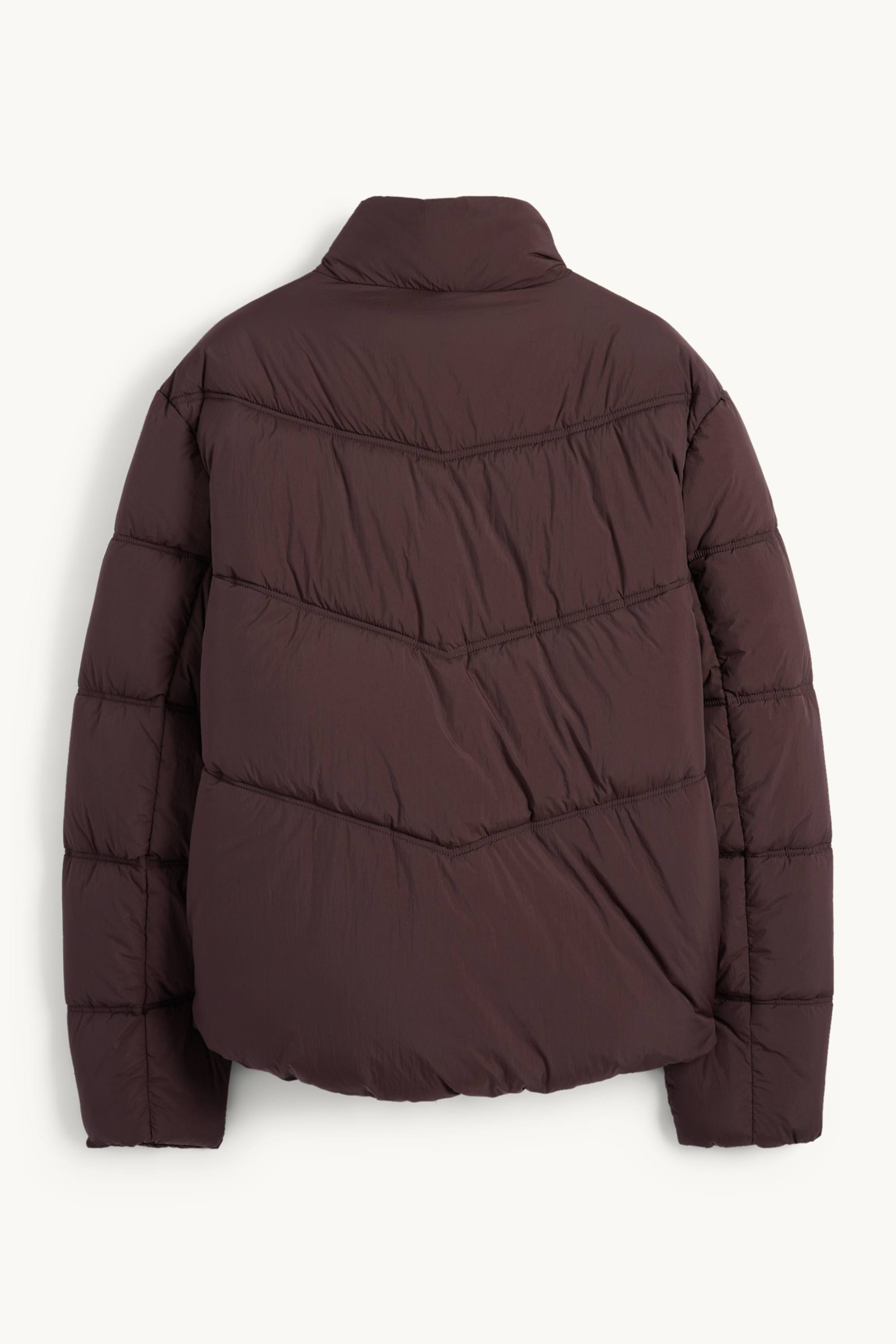 Quilted jacket dark brown