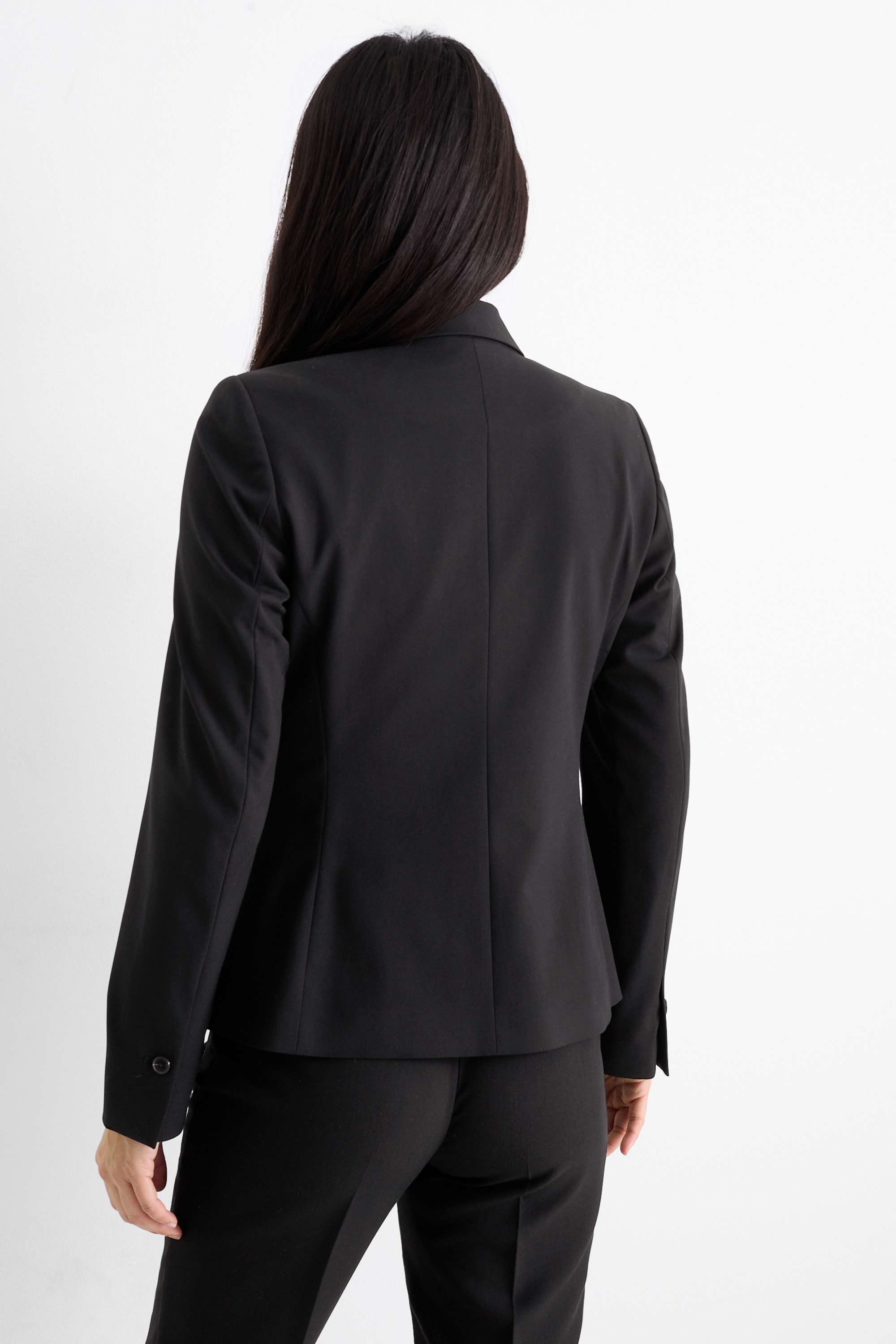 Business blazer - fitted black