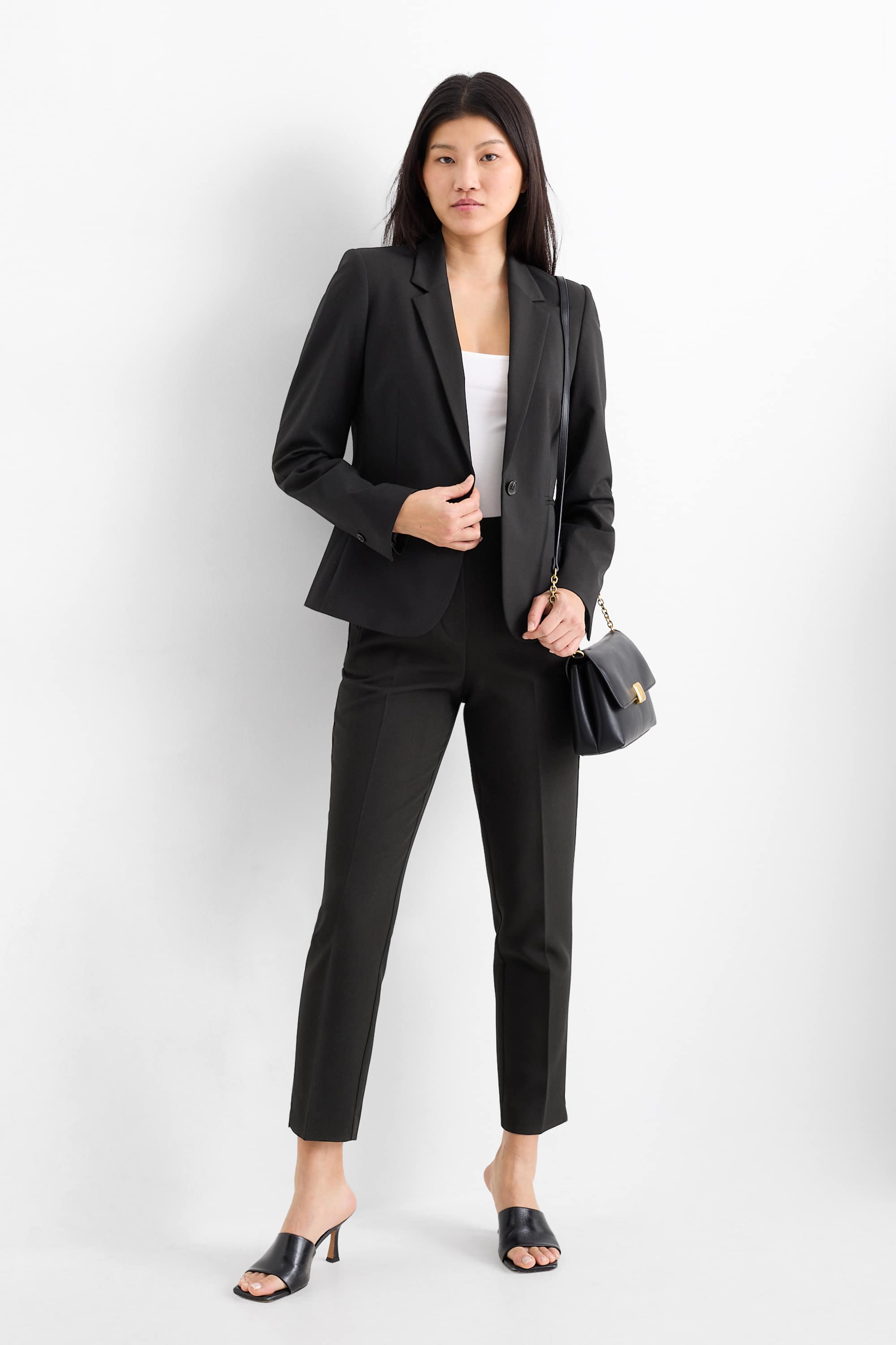Business blazer - fitted black