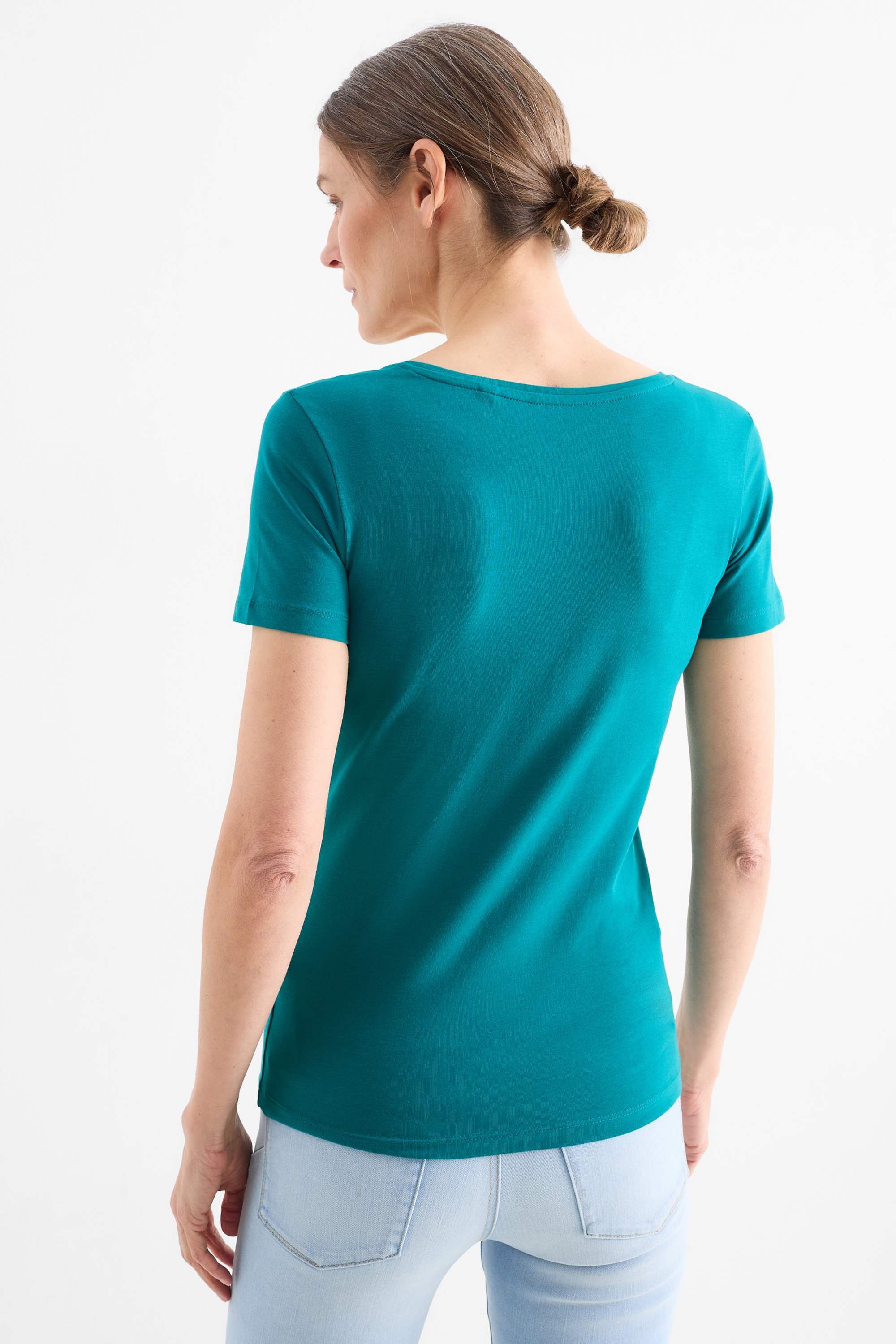 T-shirt - slim fit turquoise