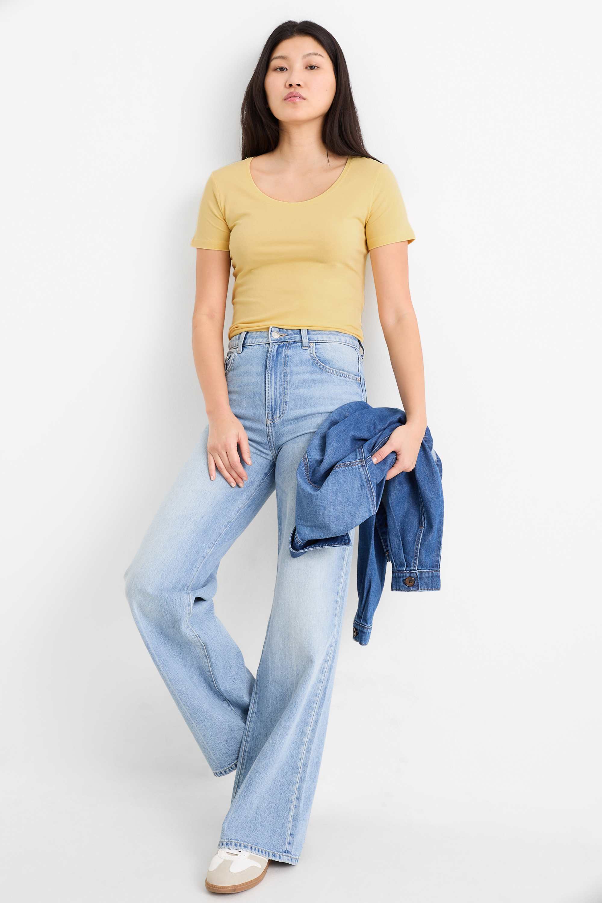 T-shirt - slim fit yellow