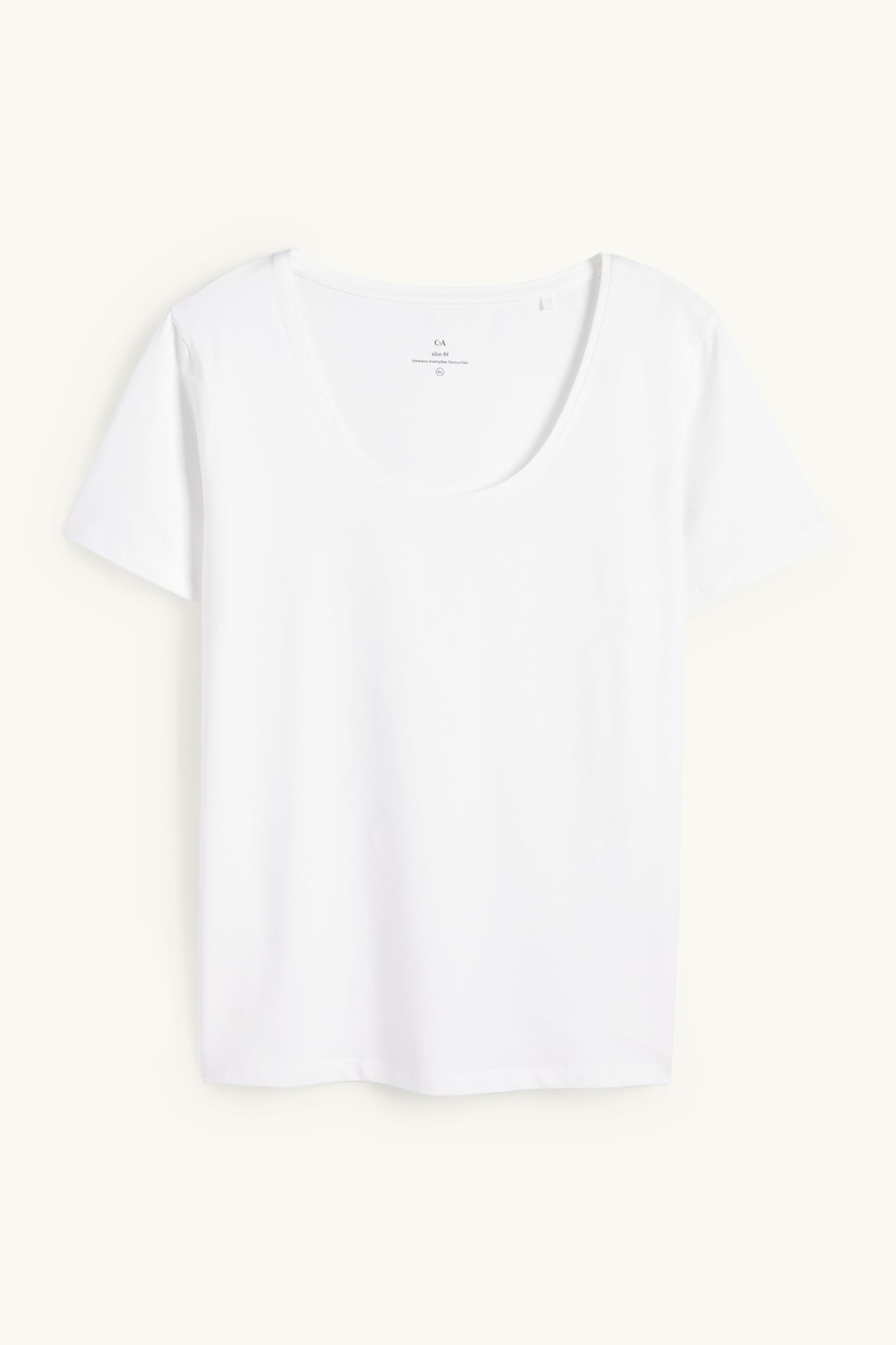 T-shirt - slim fit white
