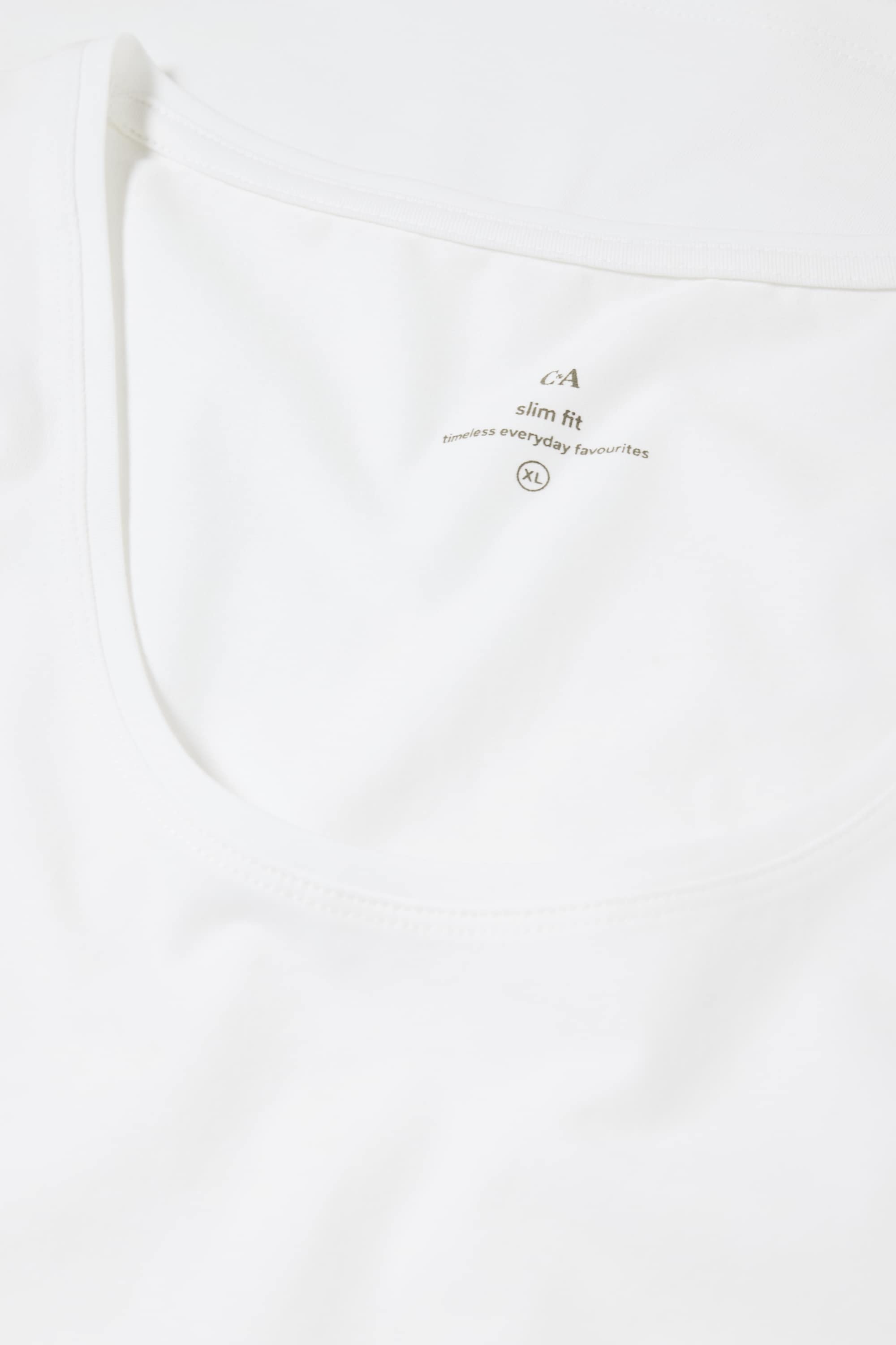 T-shirt - slim fit white