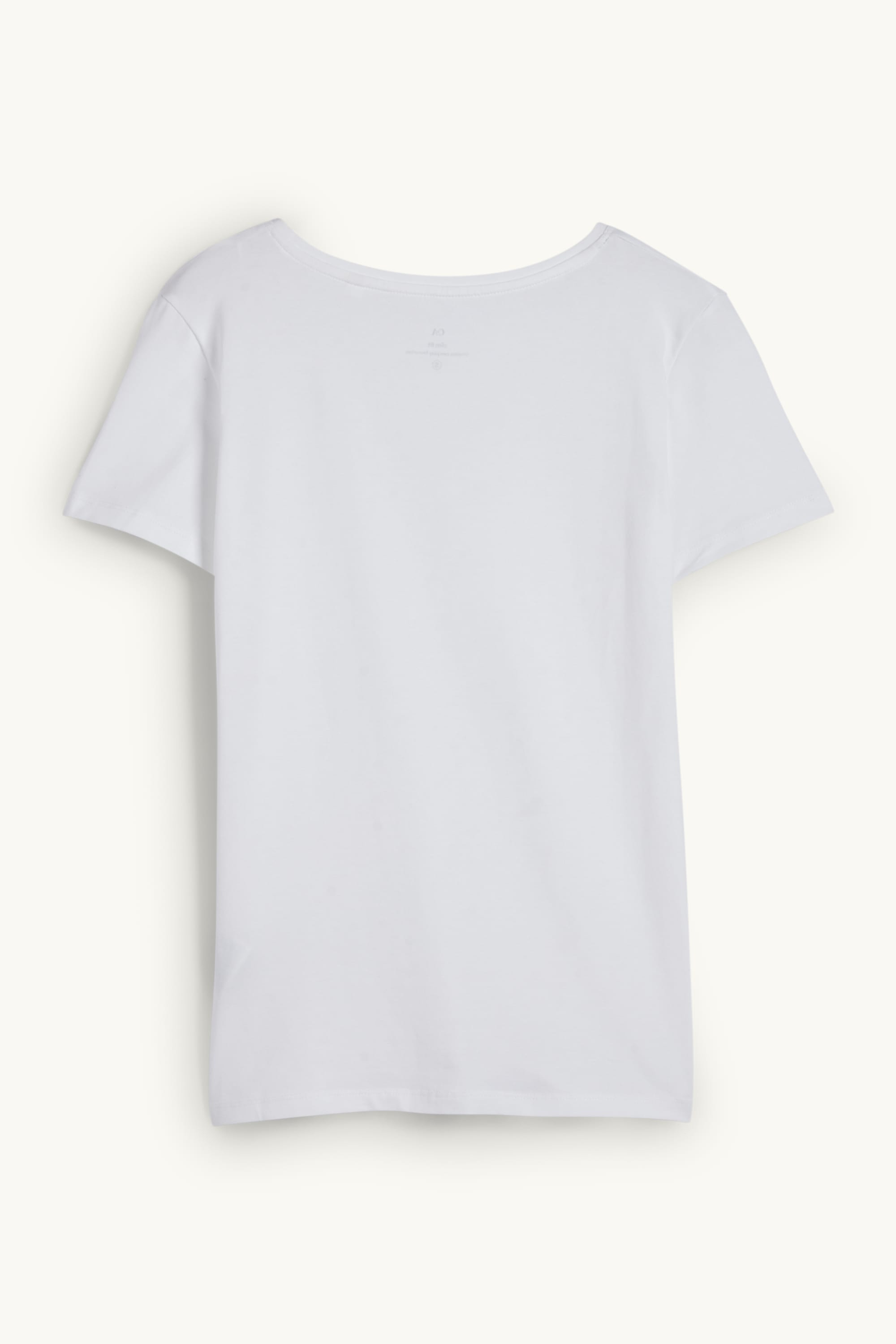 V-neck T-shirt - slim fit white