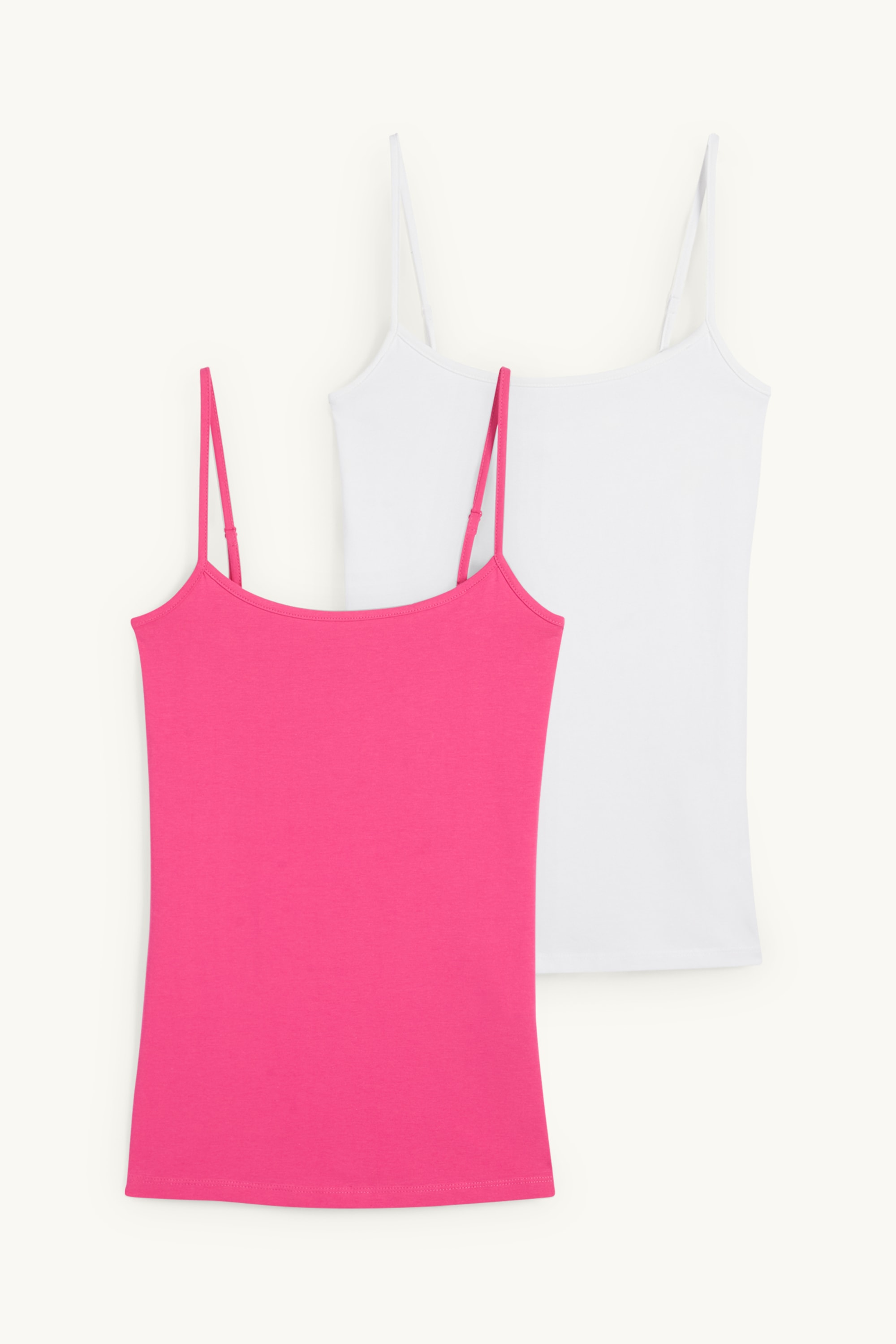 Multipack of 2 - top white / pink