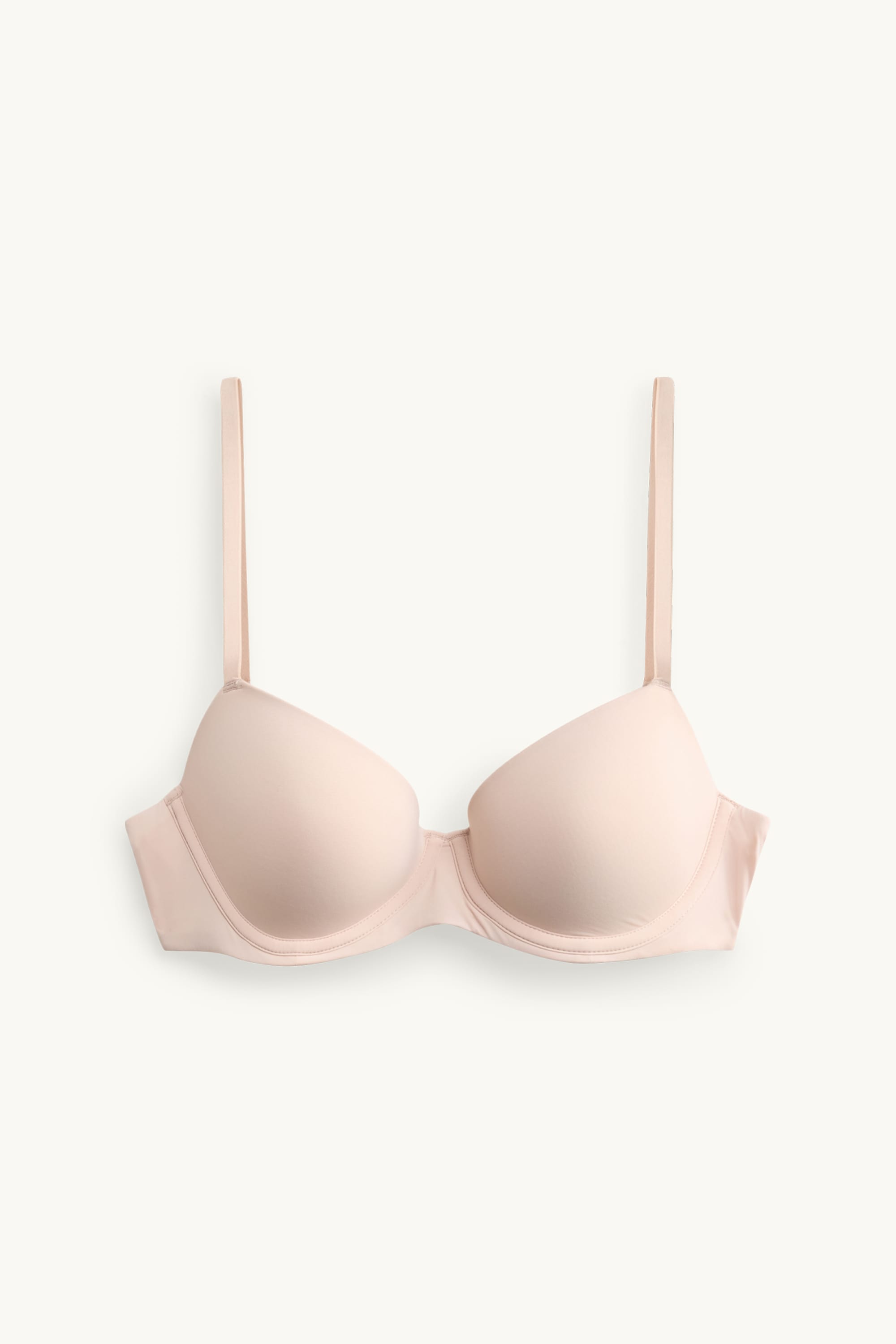 Underwire bra - DEMI - padded - LYCRA® creme