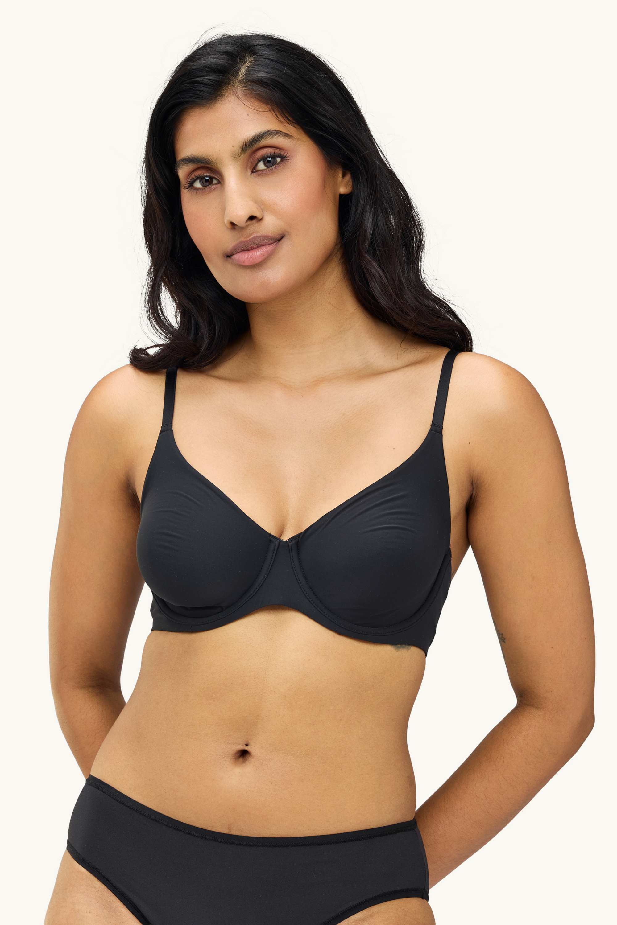 Underwire bra - FULL COVERAGE - LYCRA® black
