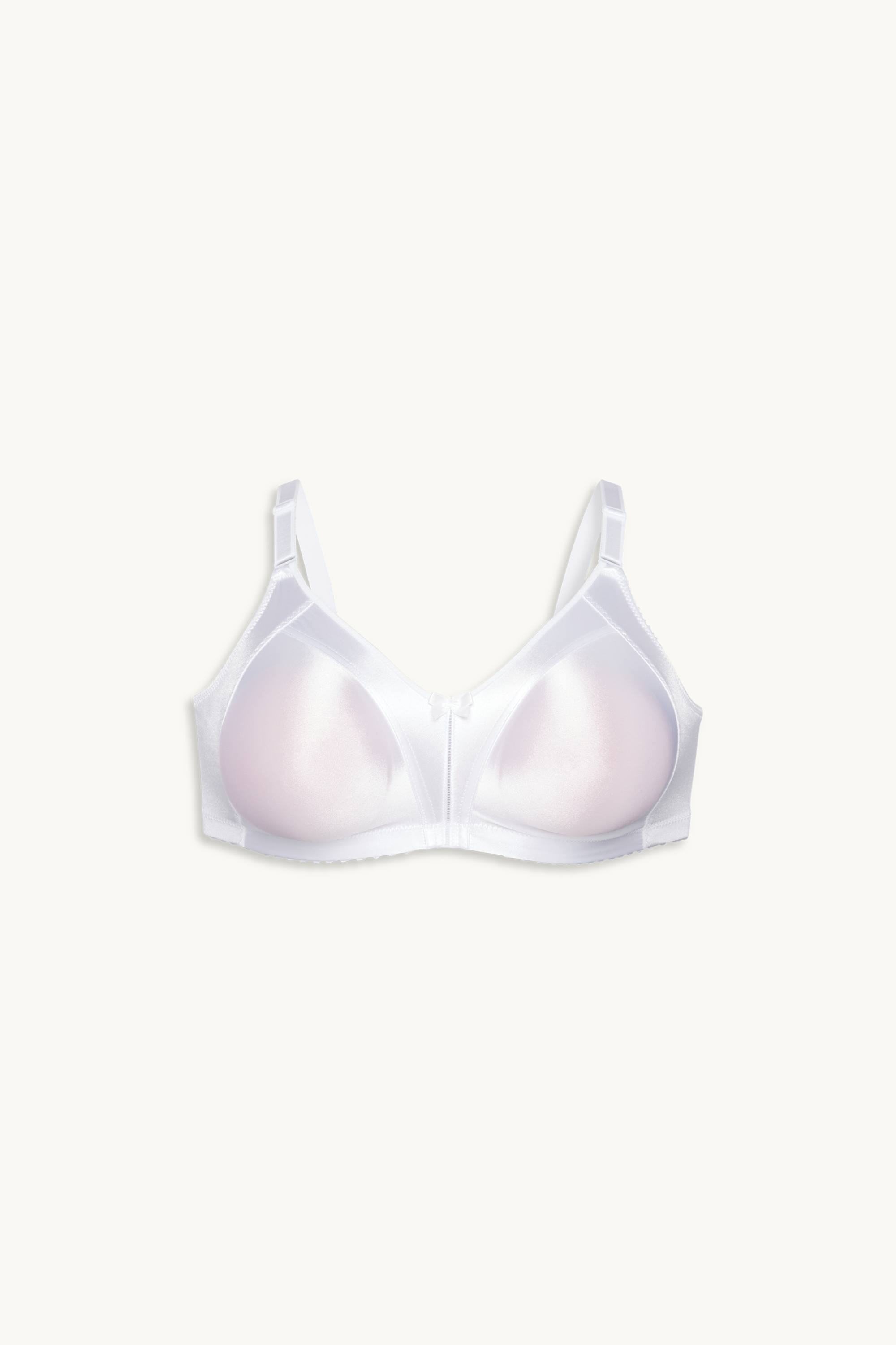 Non-wired minimiser bra - shiny white