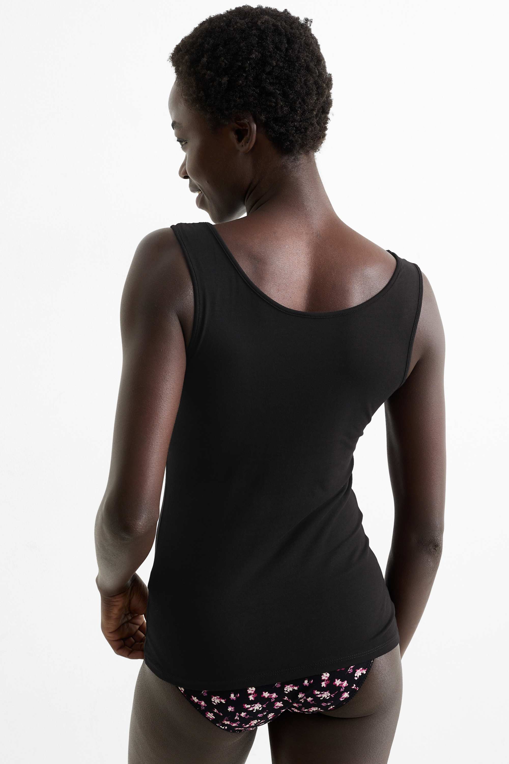 Multipack of 2 - camisole gray / black