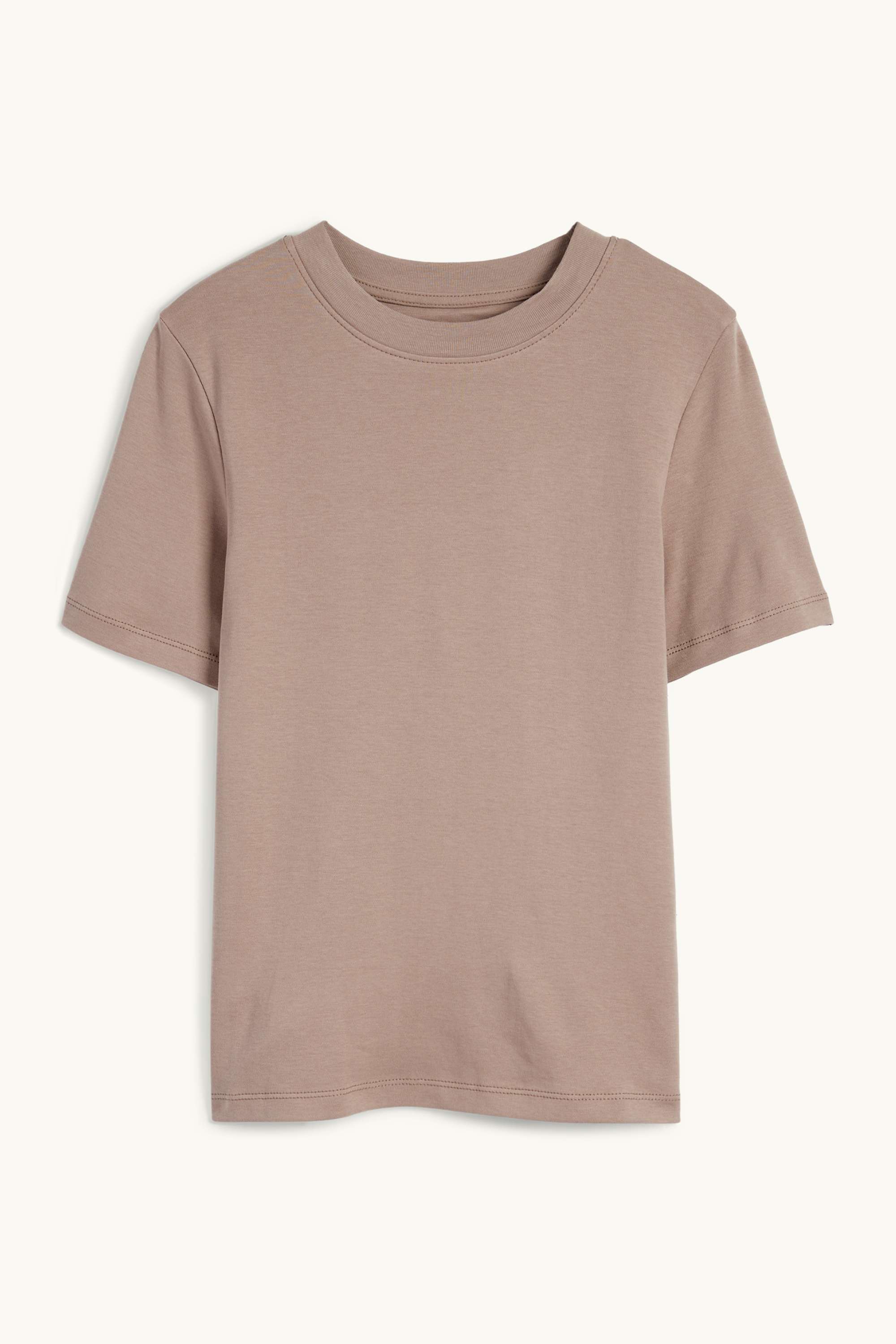T-shirt - slim fit light brown
