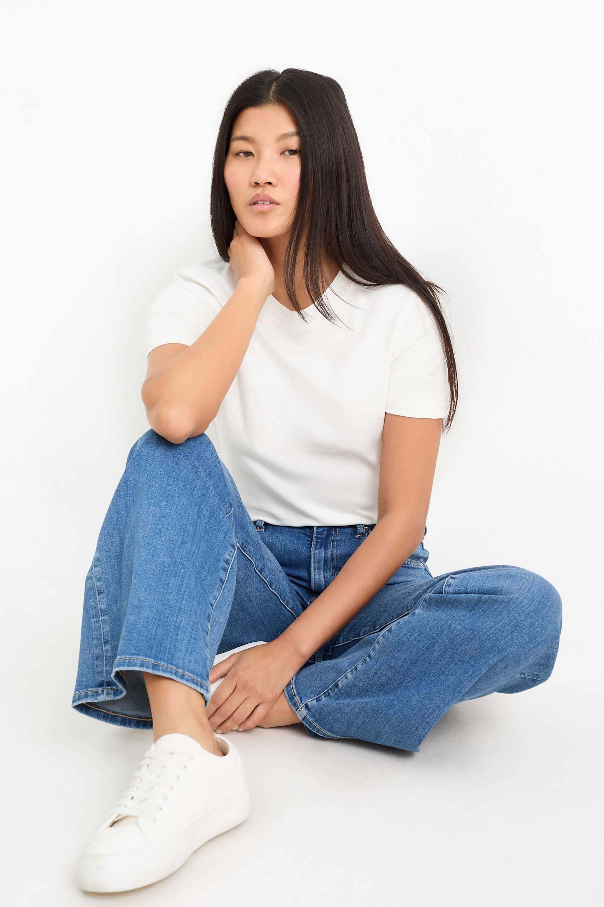 T-shirt - slim fit white