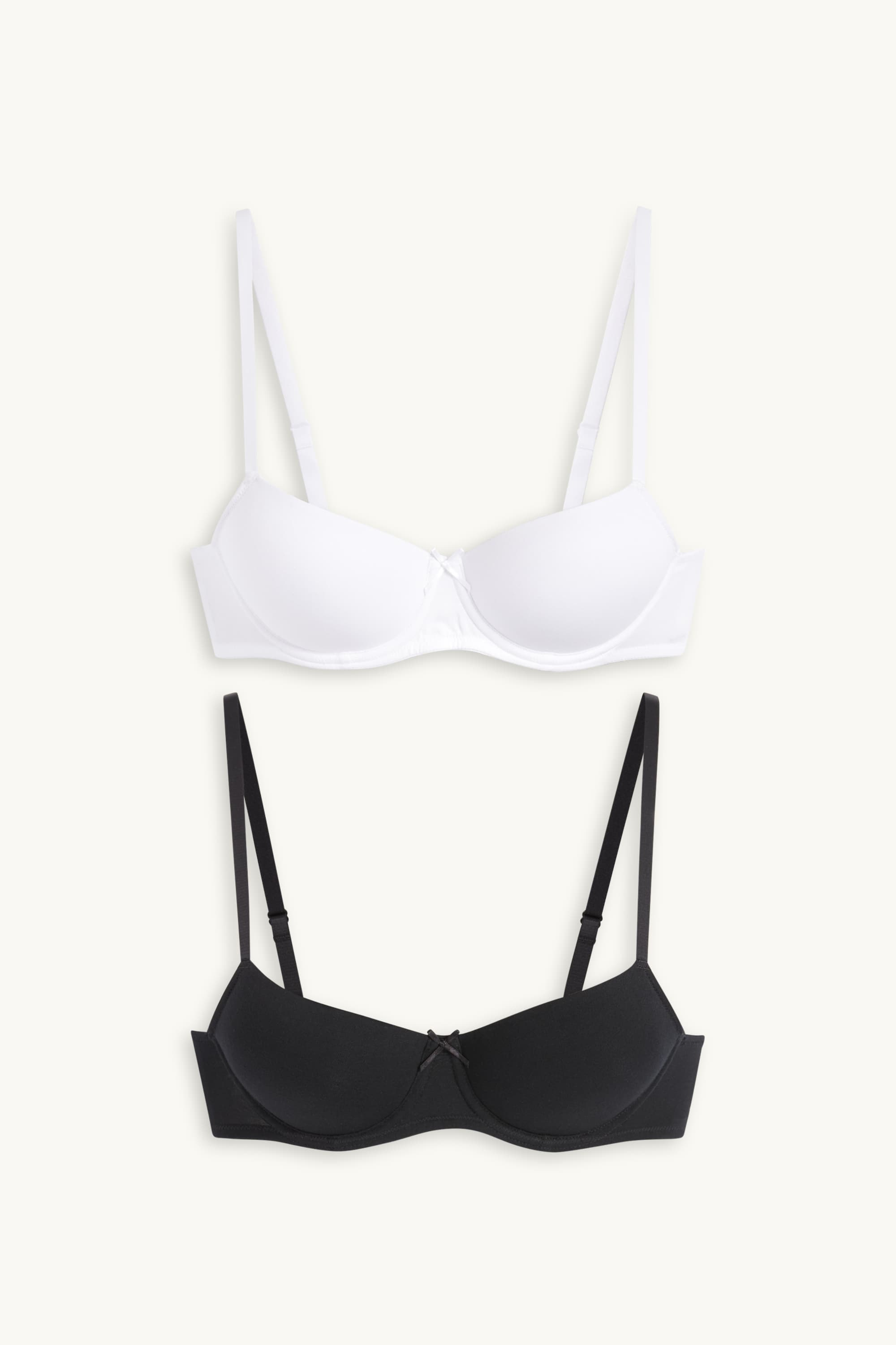 Multipack of 2 - underwire bra - DEMI - padded white / black
