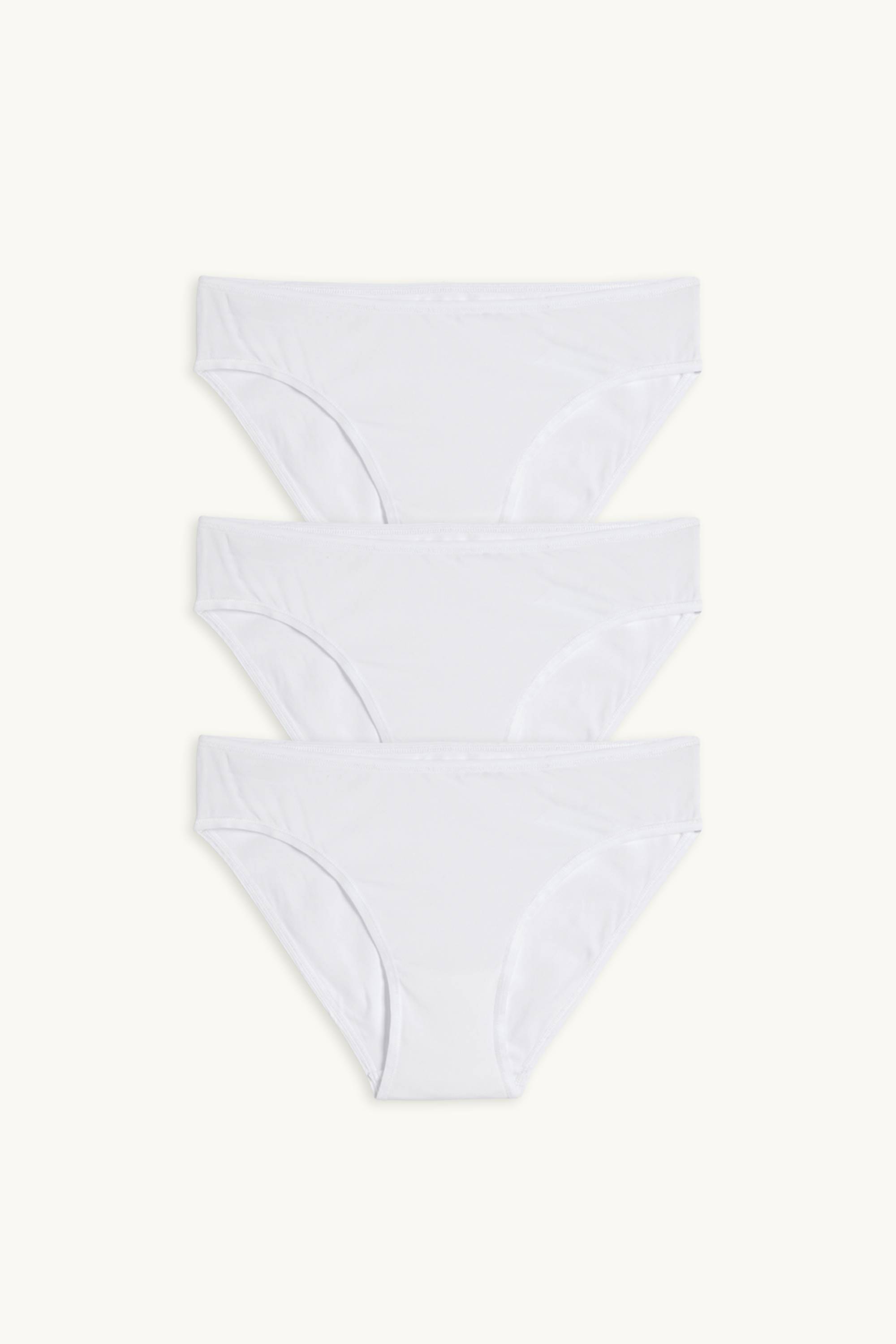 Multipack of 3 - knickers white