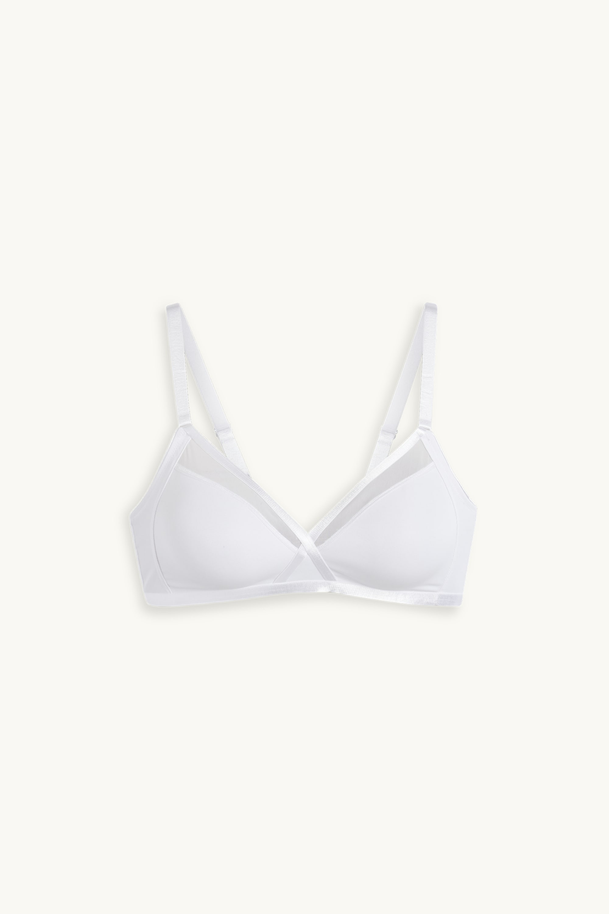 Non-wired bra - non-padded white
