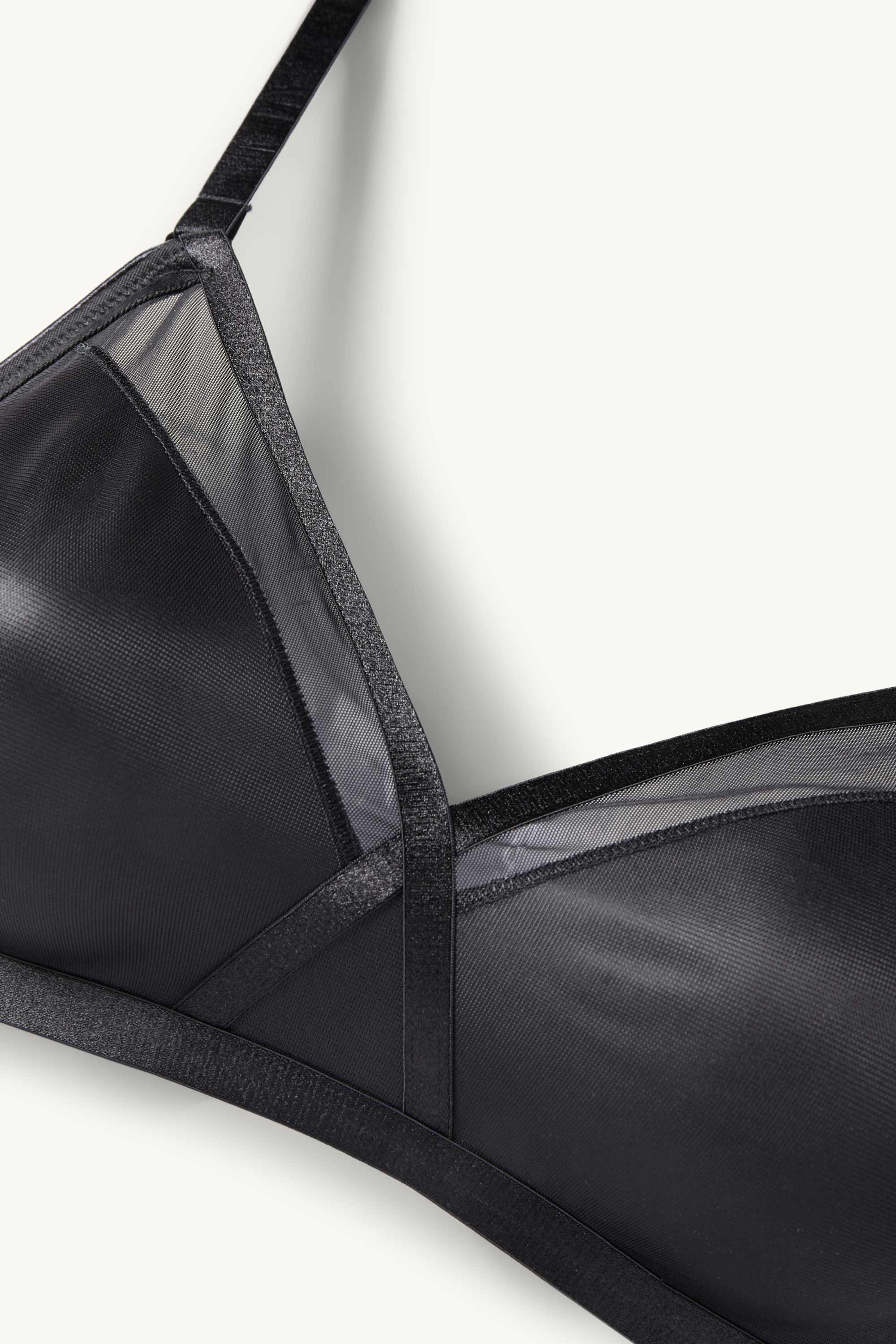 Non-wired bra - non-padded black