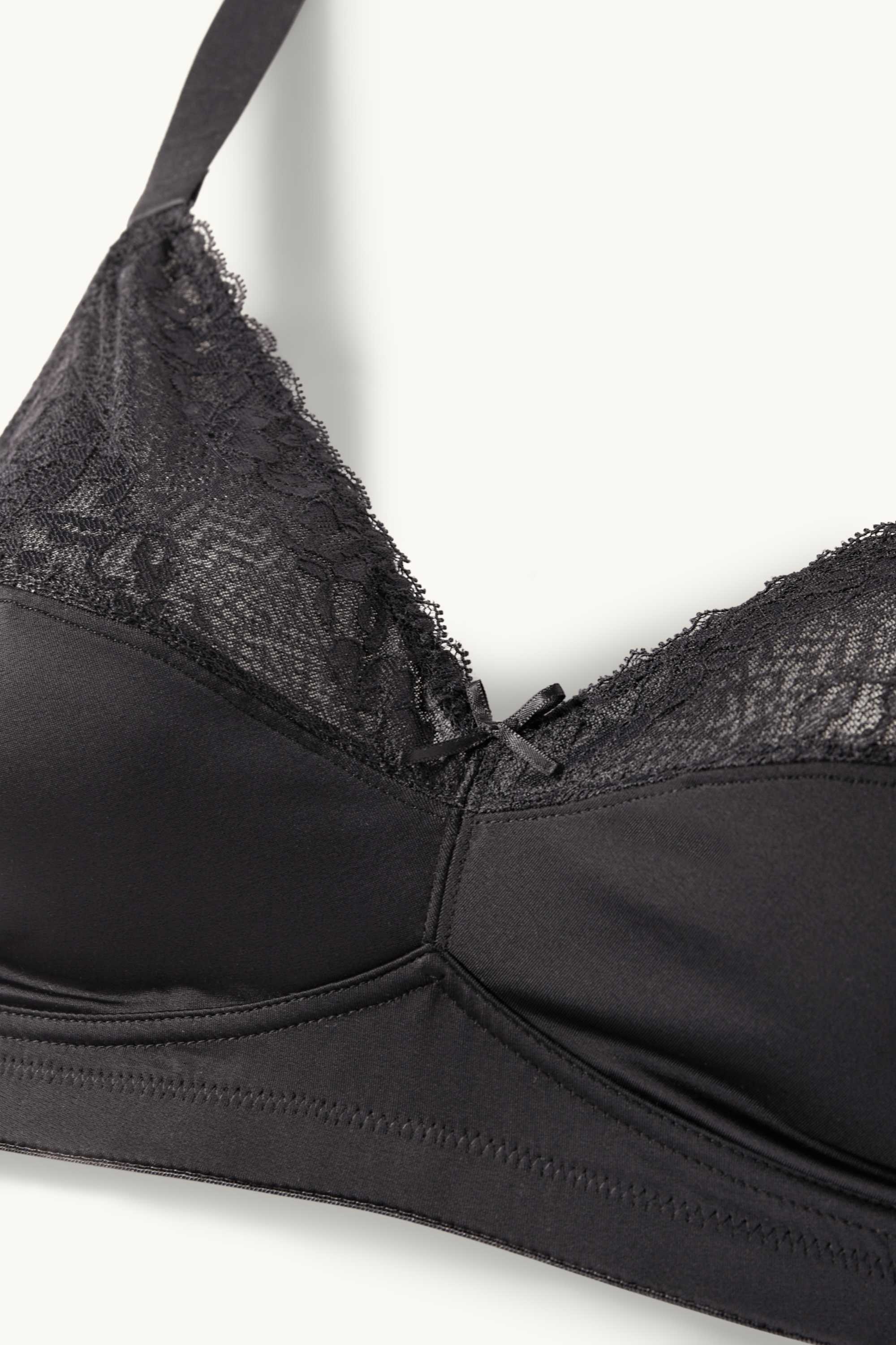 Minimiser non-wired bra black