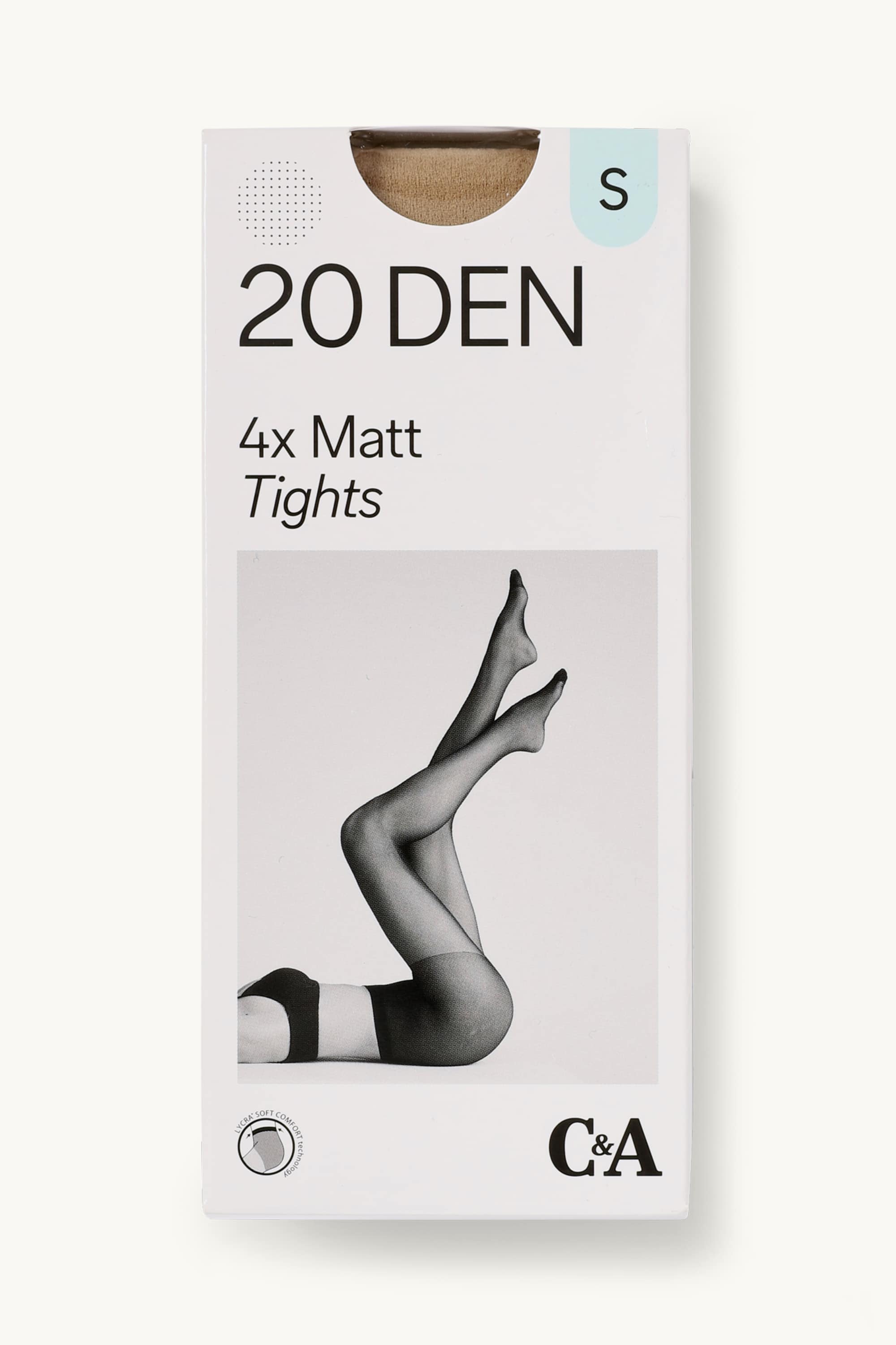 Multipack of 4 - tights - 20 denier light beige