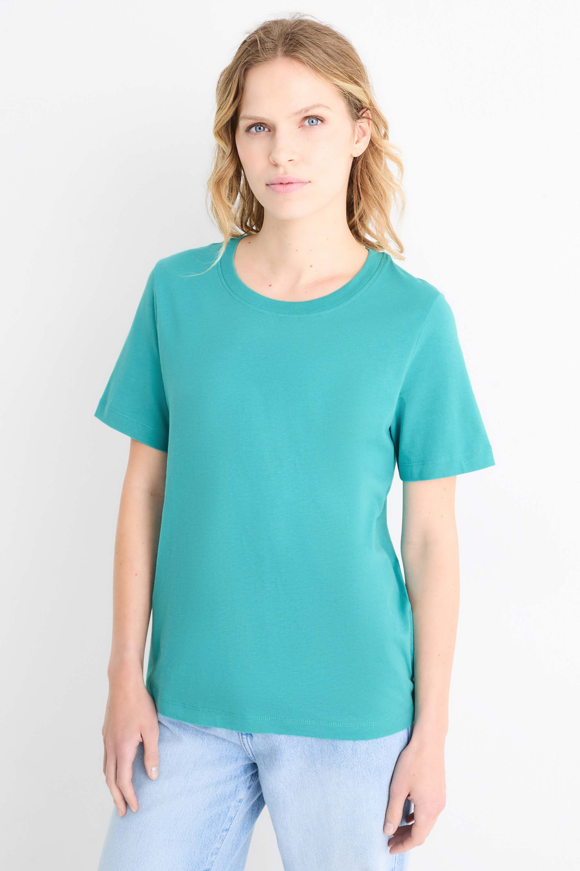 T-shirt - regular fit turquoise