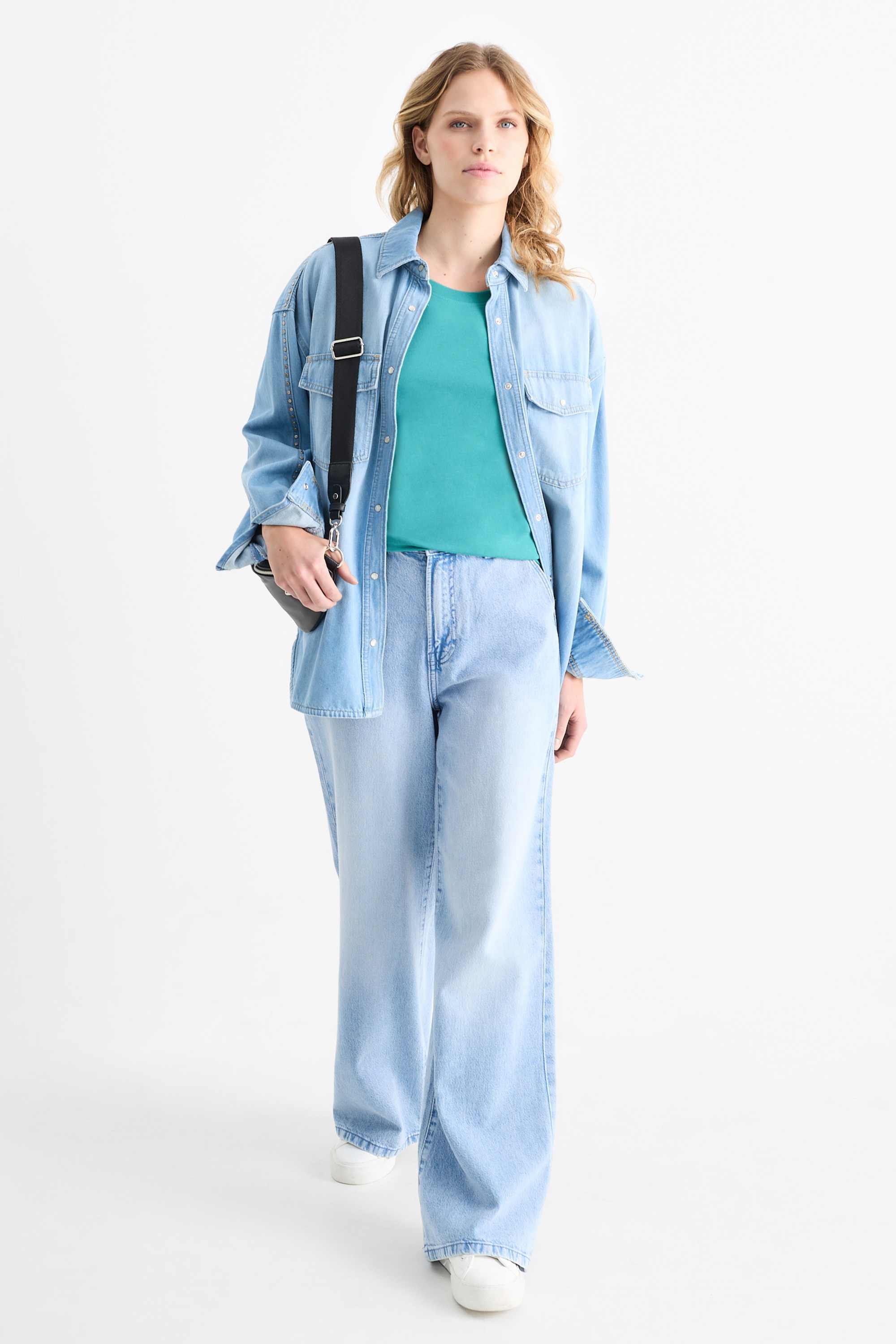 T-shirt - regular fit turquoise
