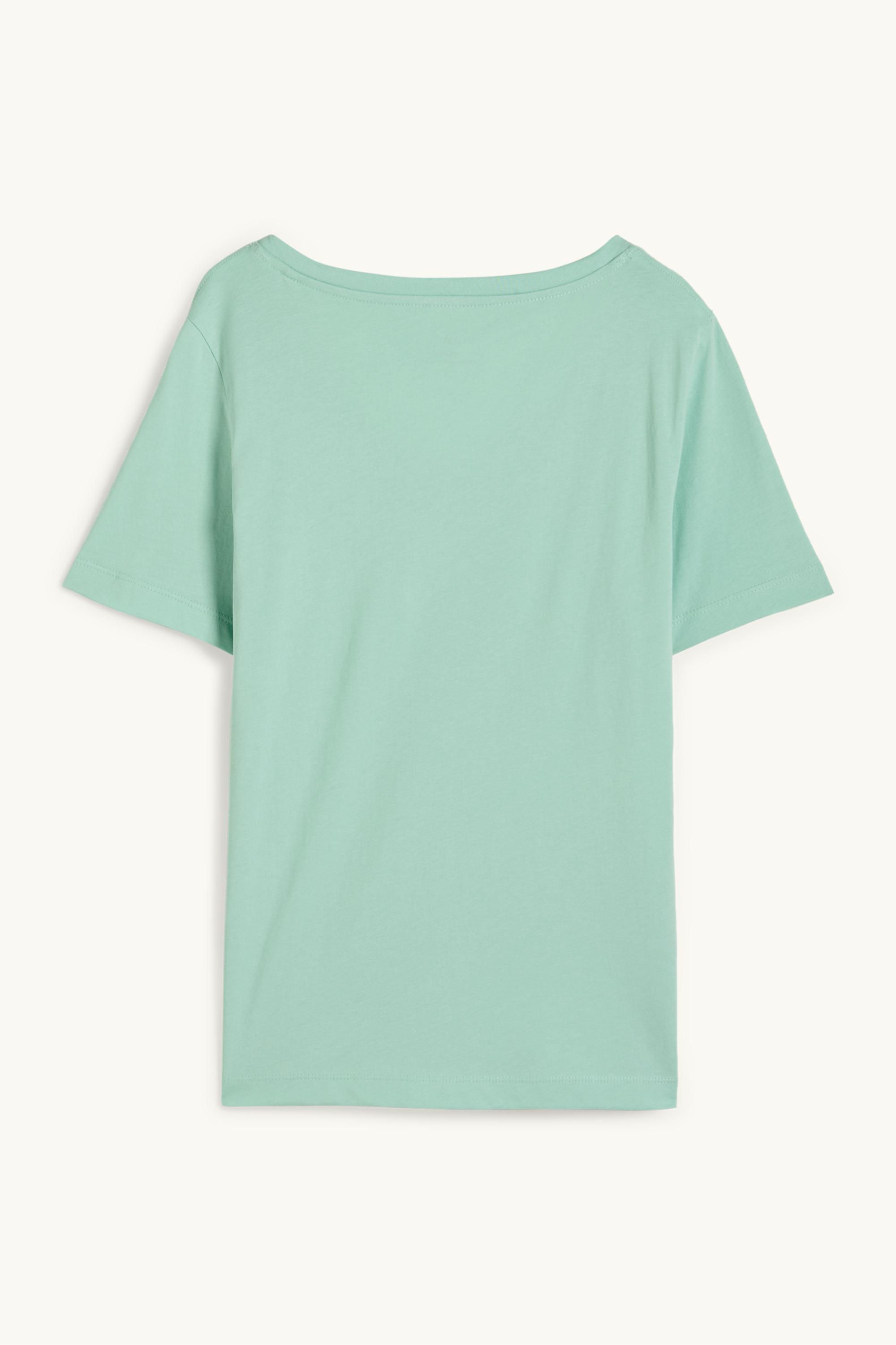 V-neck T-shirt - regular fit mint green