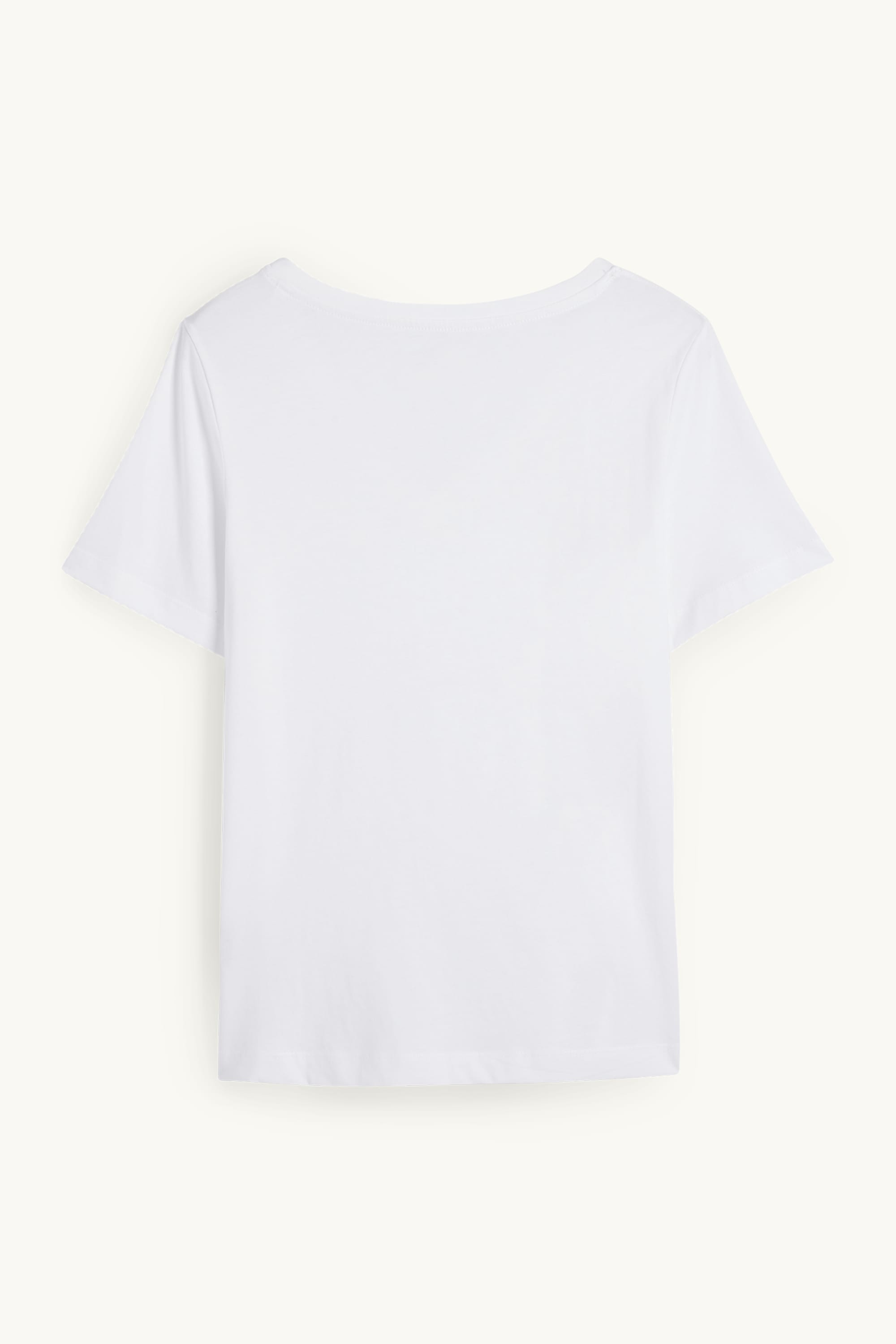 V-neck T-shirt - regular fit white