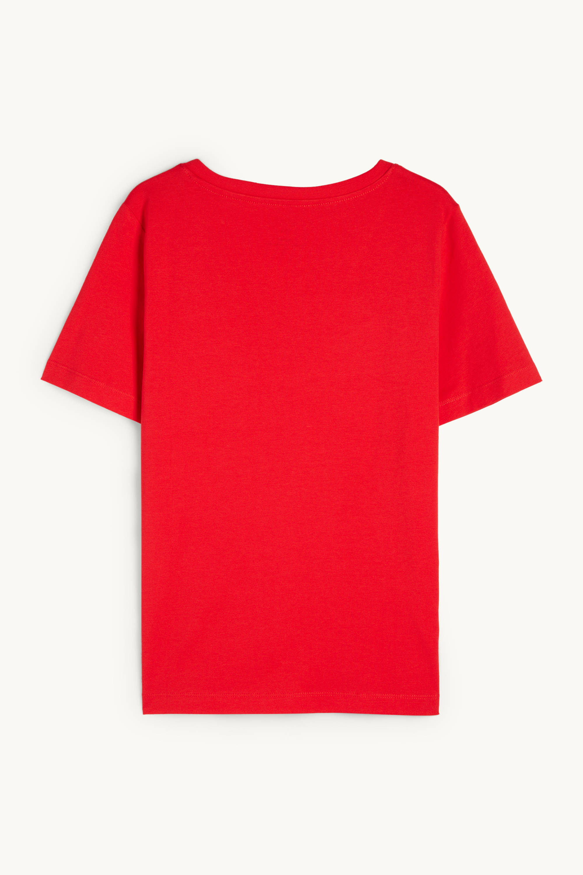 V-neck T-shirt - regular fit red